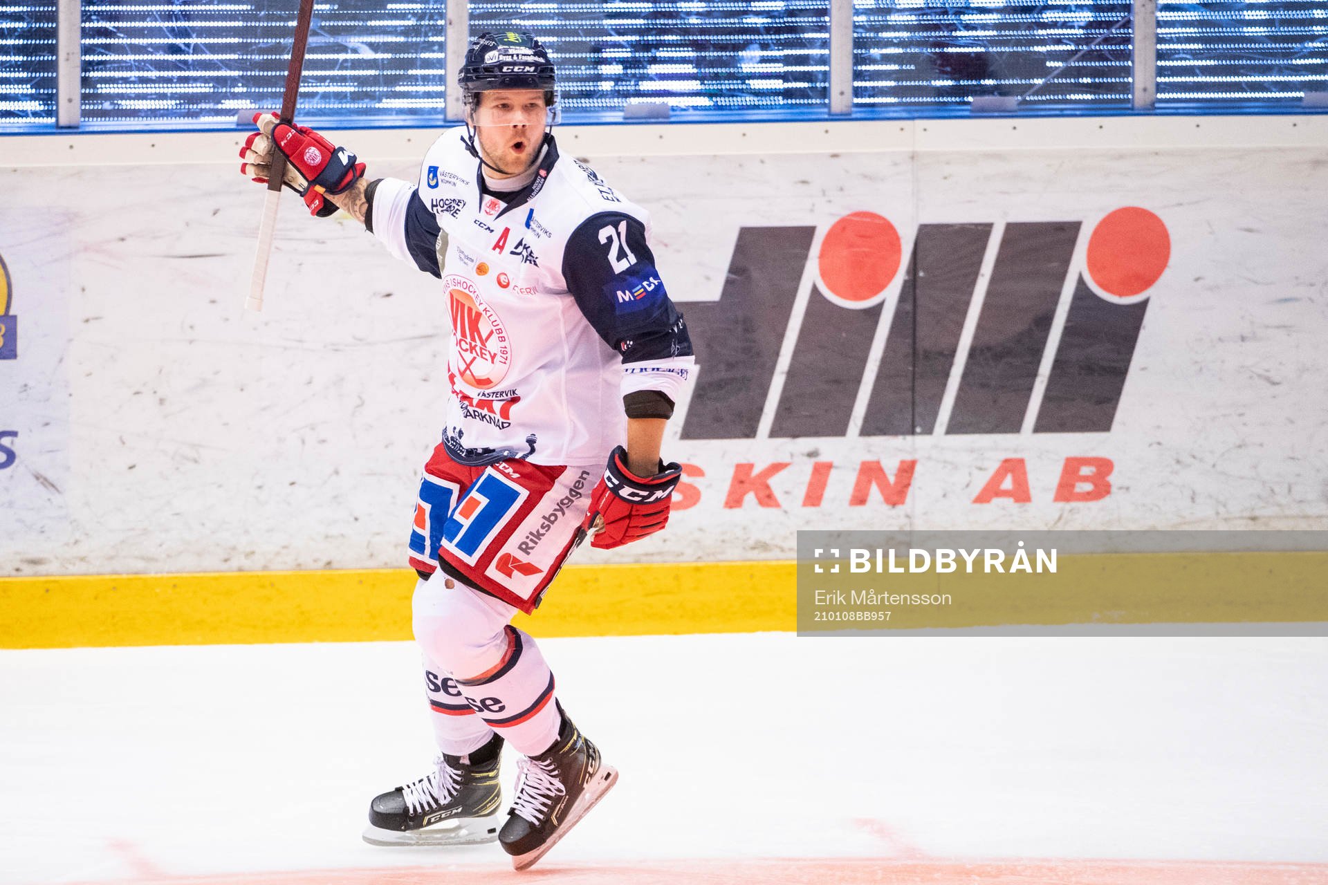 Västerviks Victor Öhman jublar