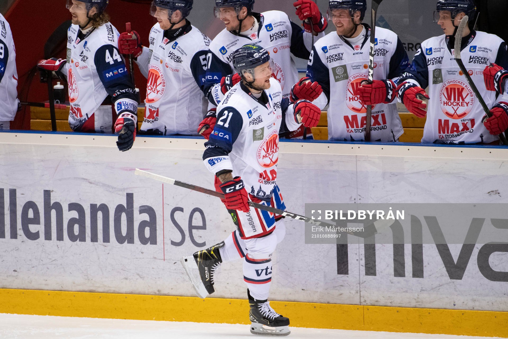 Västerviks Victor Öhman jublar