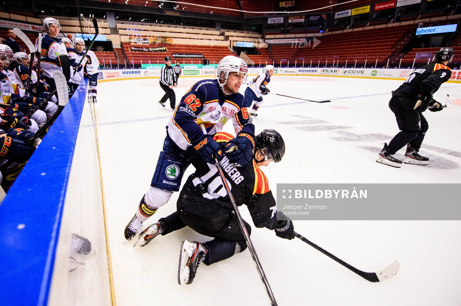 Djurgårdens Manuel Ågren och Brynäs Daniel Mannberg