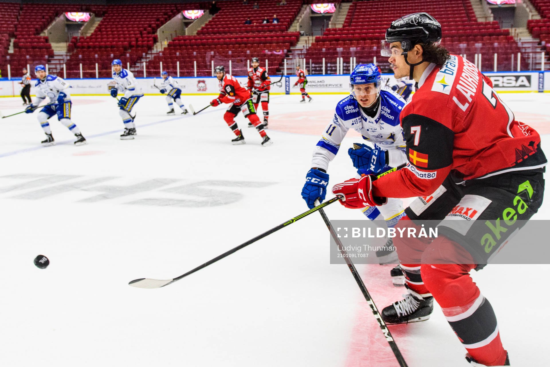 Malmö Redhawks Oliver Lauridsen och Leksands Martin