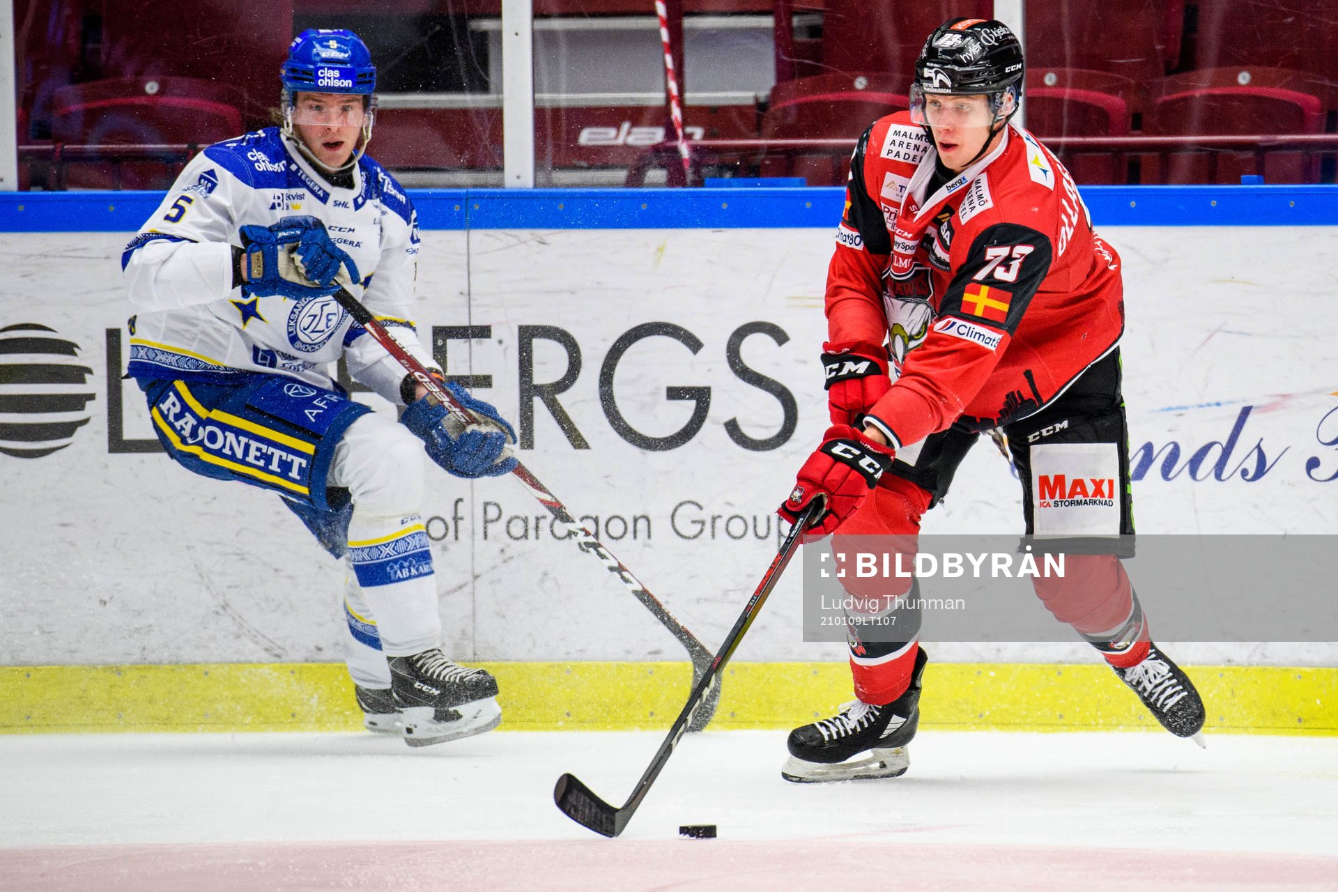 Malmö Redhawks Adam Ollas Mattsson och Leksands Calle