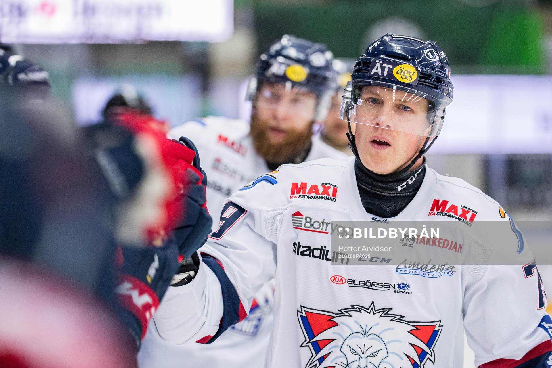 Linköpings Patrik Lundh jublar