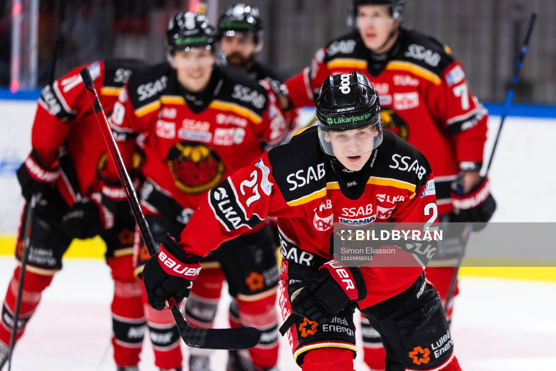 Luleås Nils Lundkvist jublar