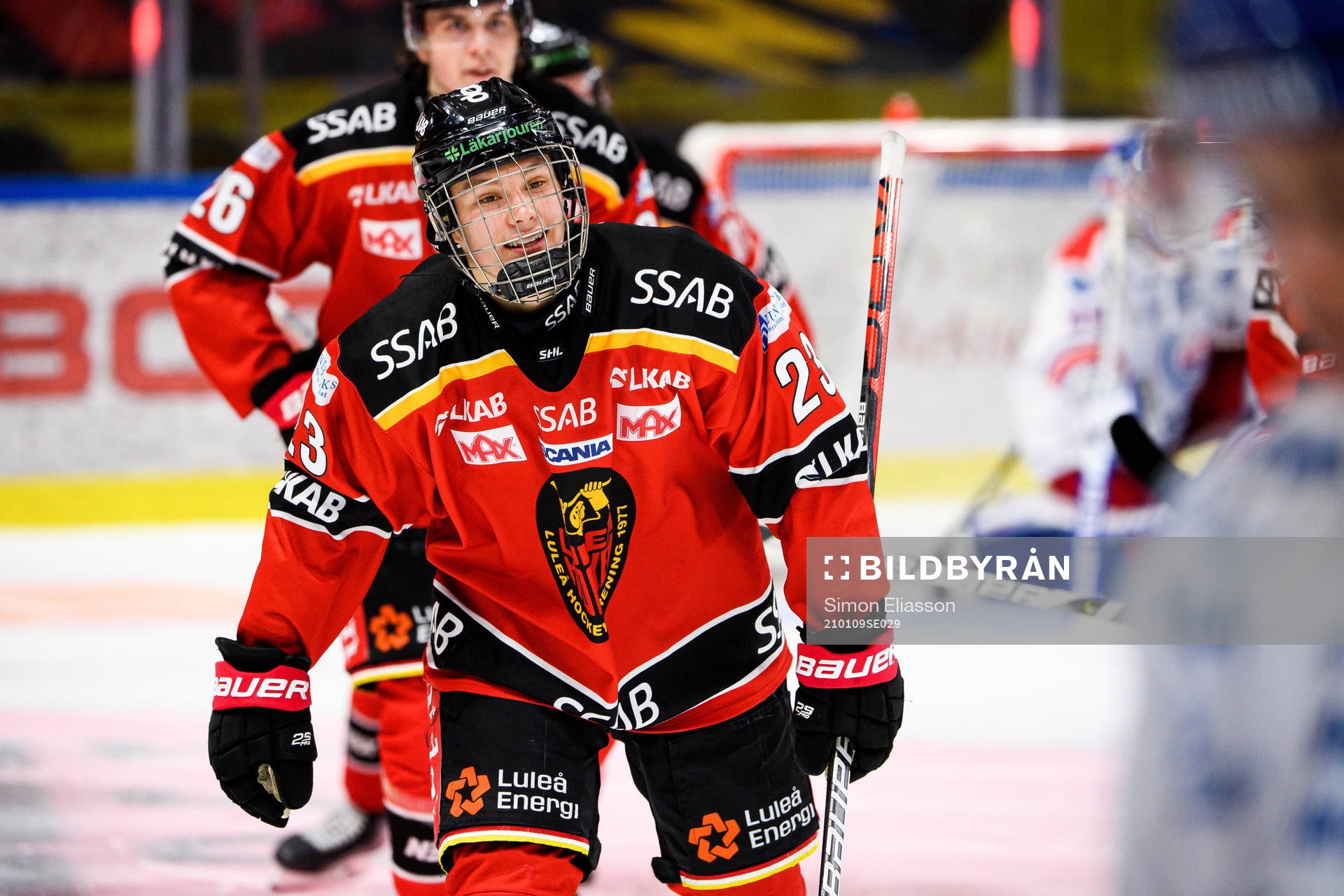 Luleås Fabian Lysell jublar