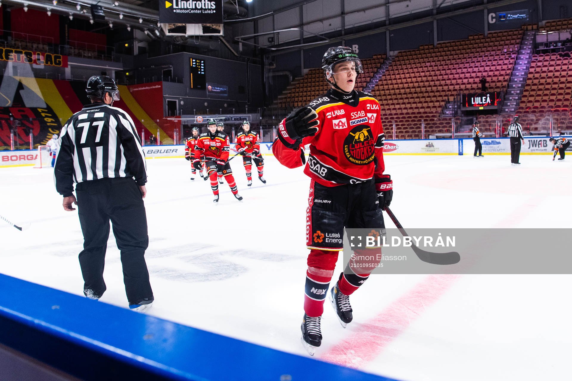 Luleås Nils Lundkvist jublar