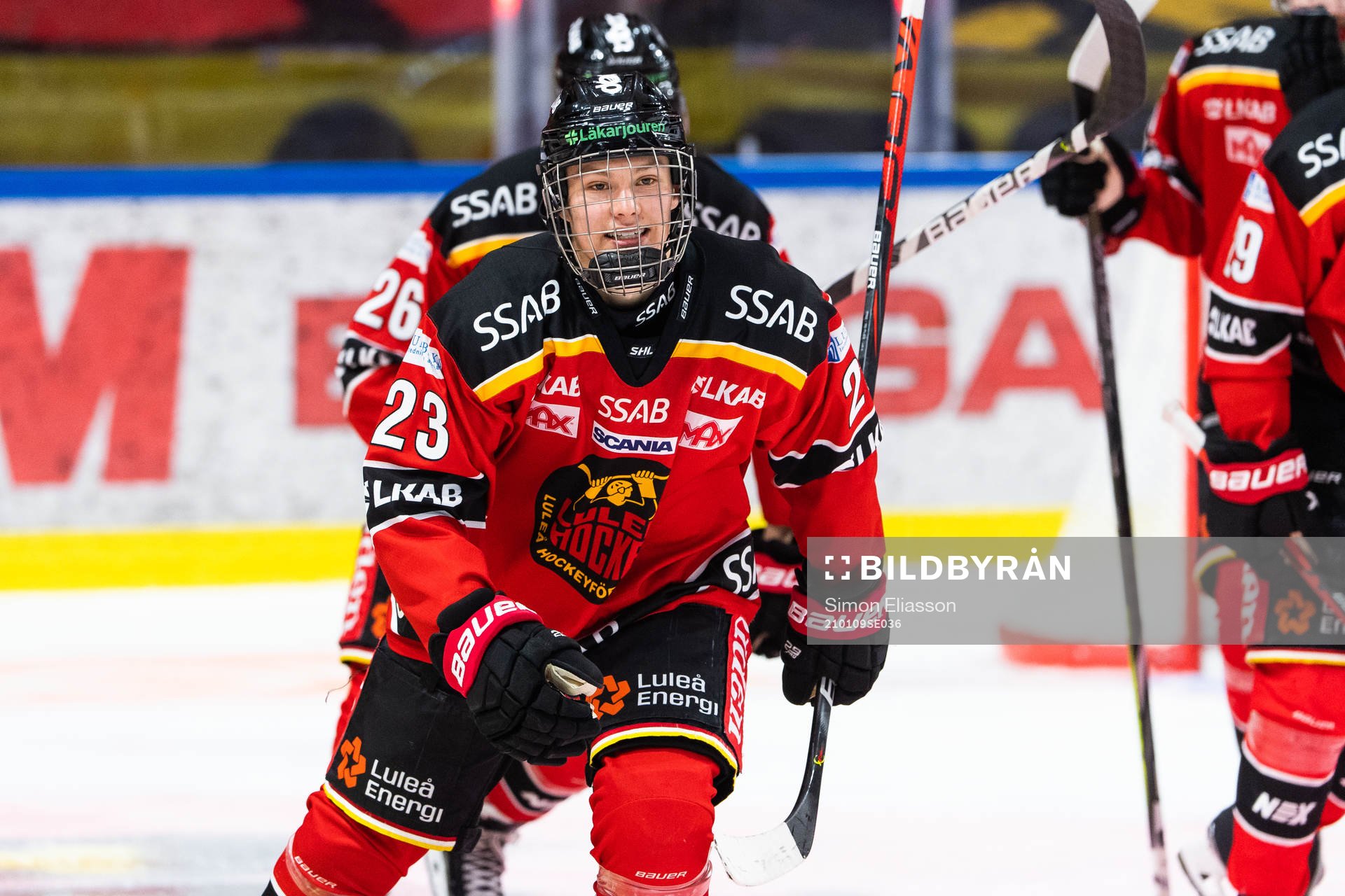 Luleås Fabian Lysell jublar