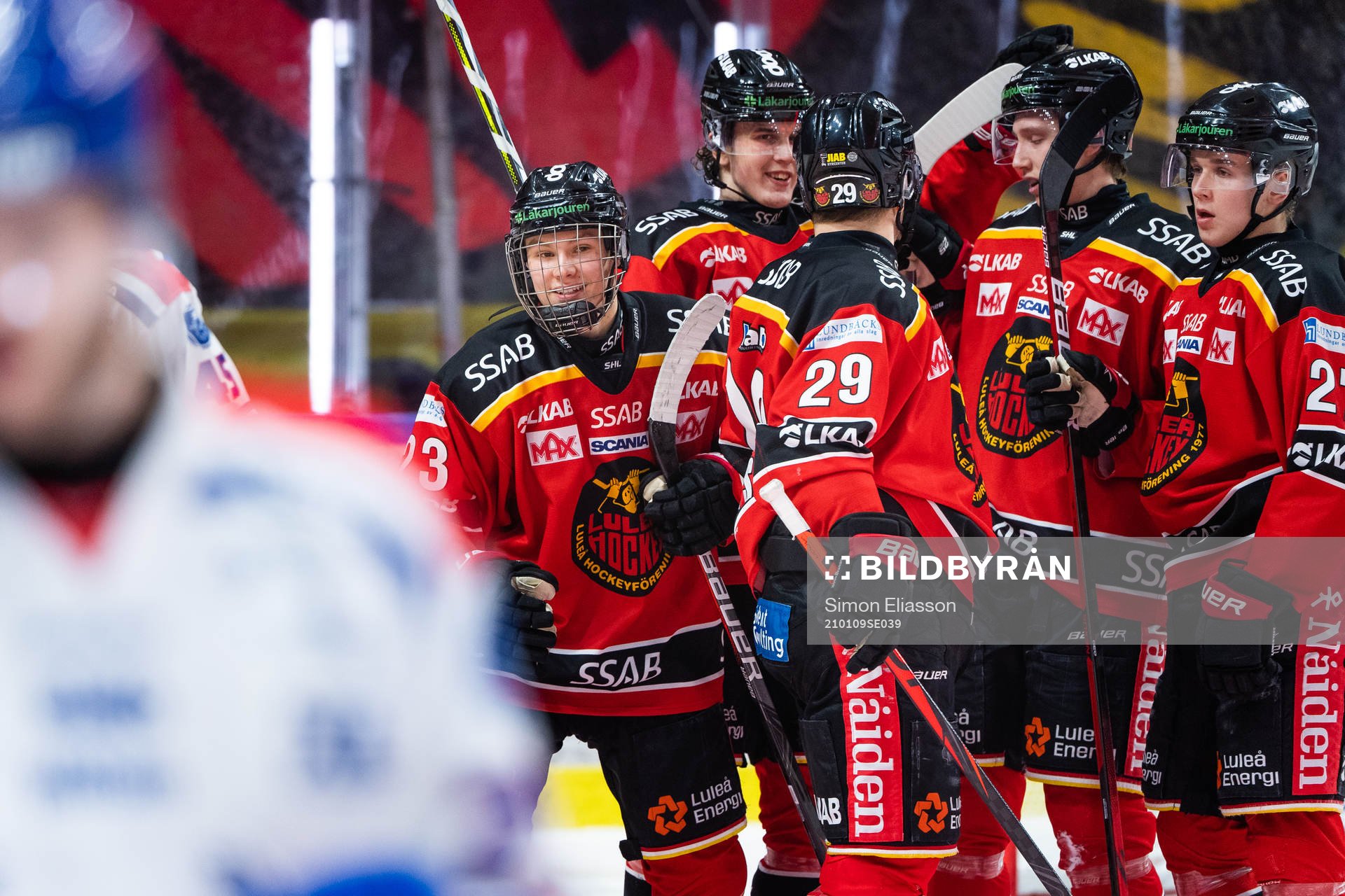 Luleås Fabian Lysell  jublar