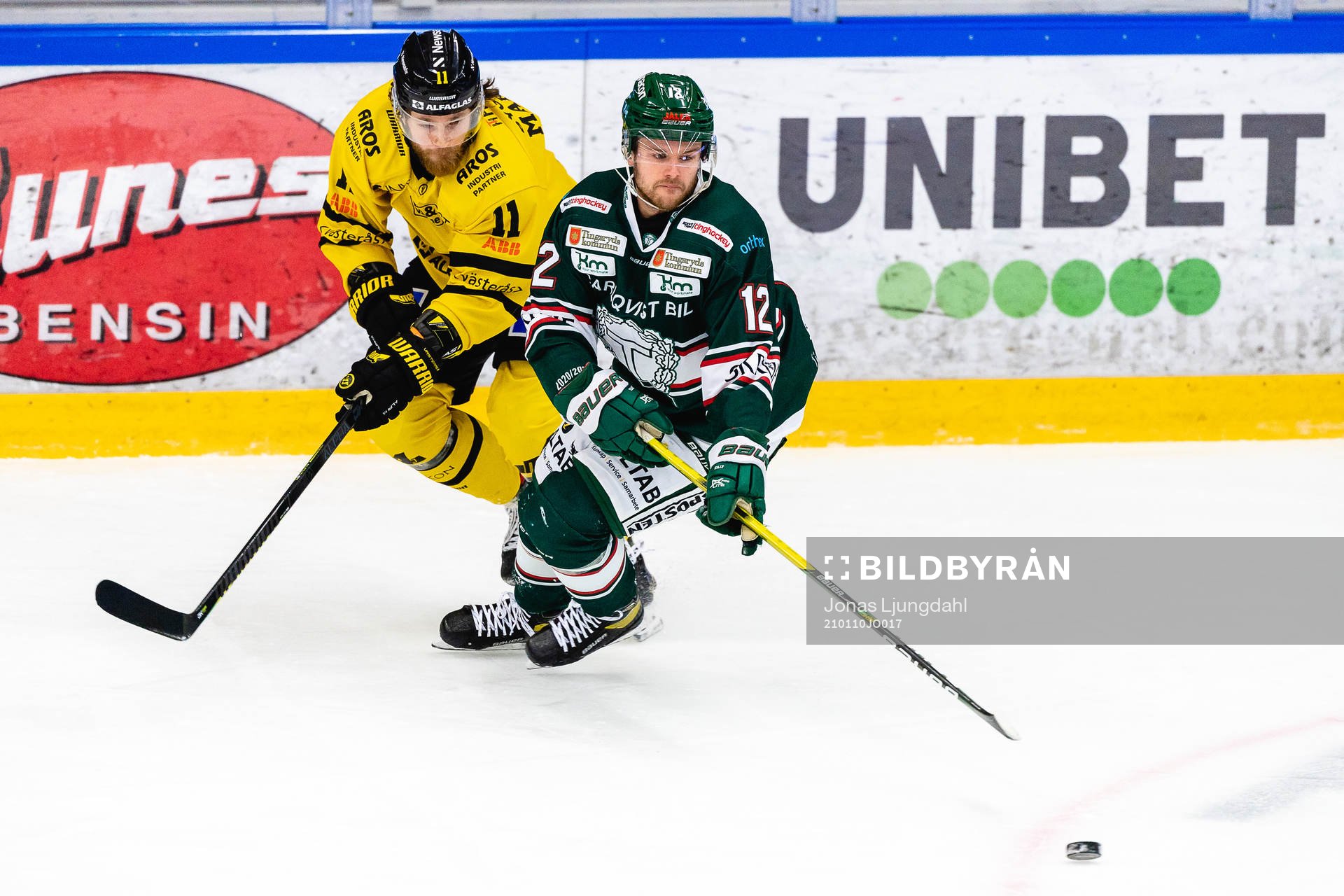 Västerås Sam Marklund och Tingsryds Sebastian Åkesson