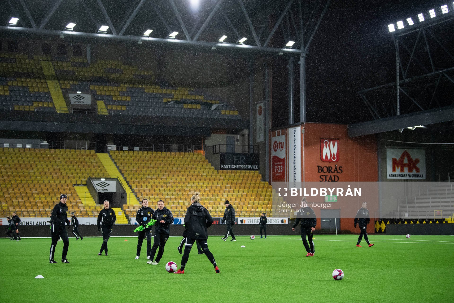 Spelarna i en övning