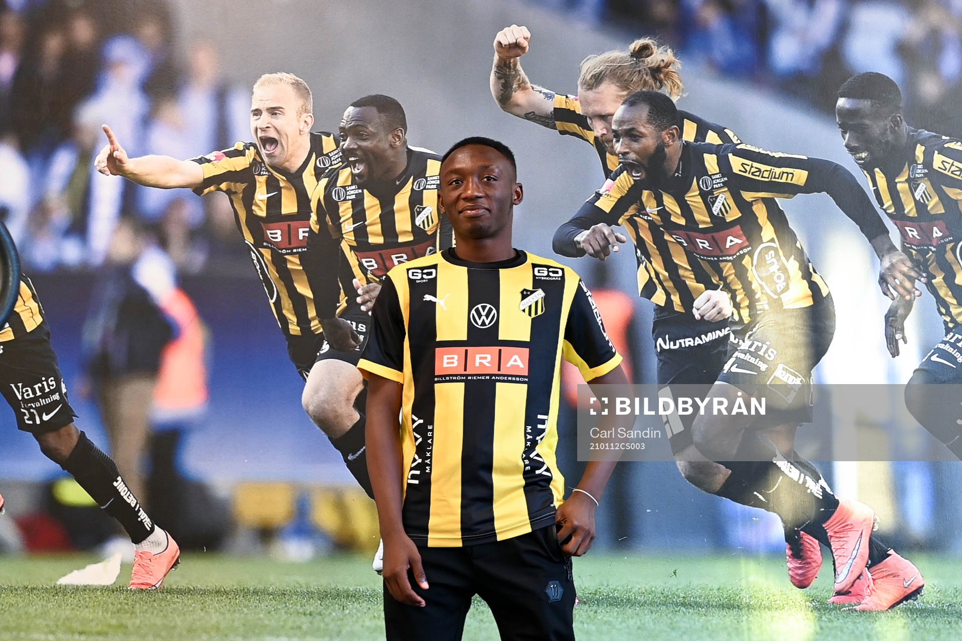 Häckens nyförvärv Benie Adama Traore i gymmet på