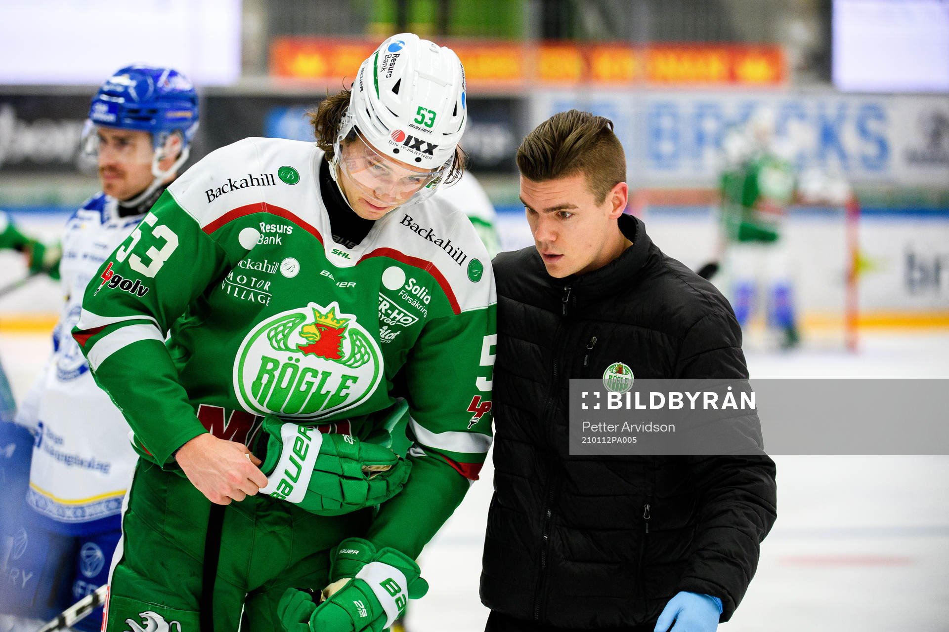 Rögles Moritz Seider lämnar isen
