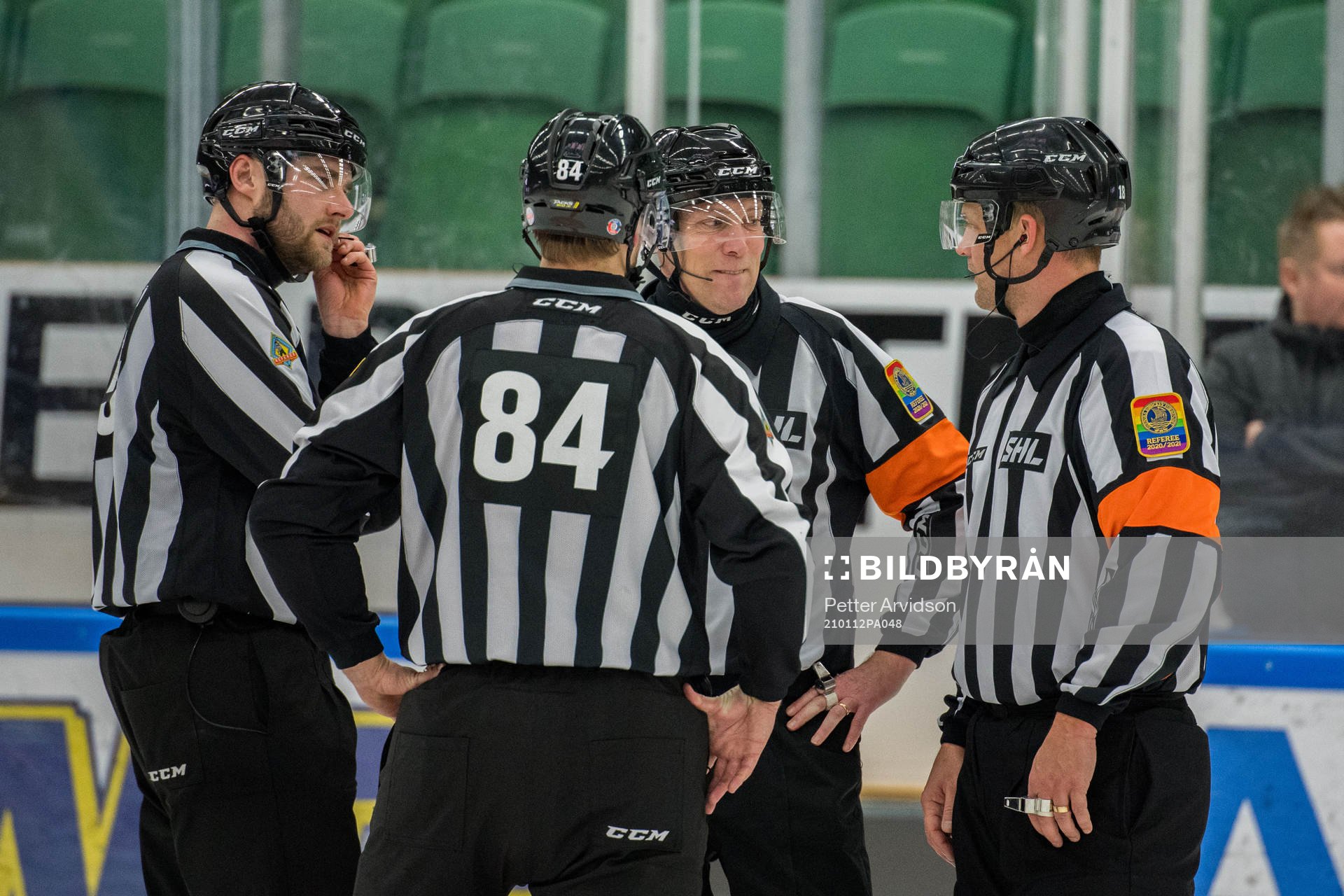 Domare Mikael Nord, Morgan Johansson, Johan Löfgren och