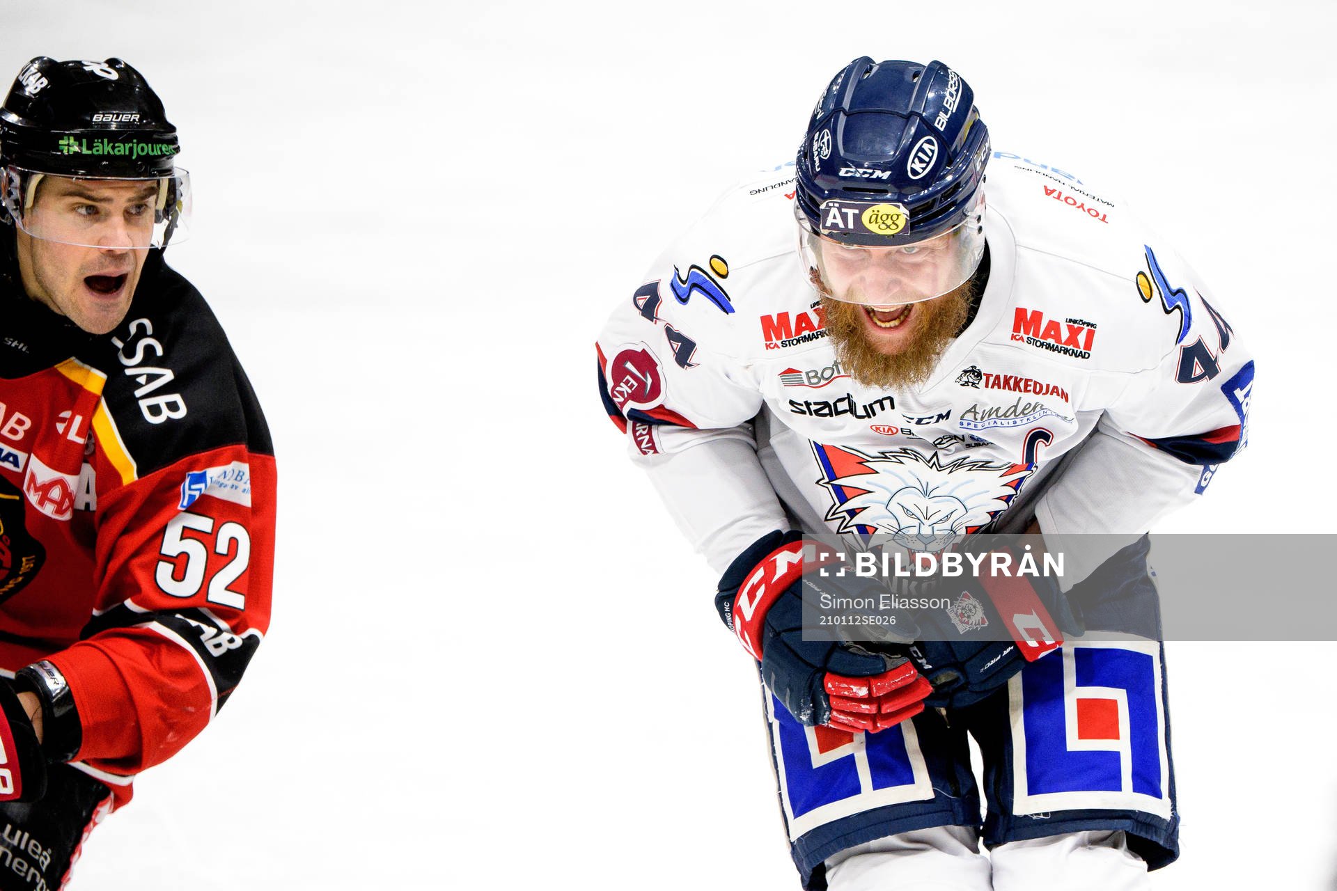 Luleås Karl Fabricius och Linköpings Jonas Junlandunder