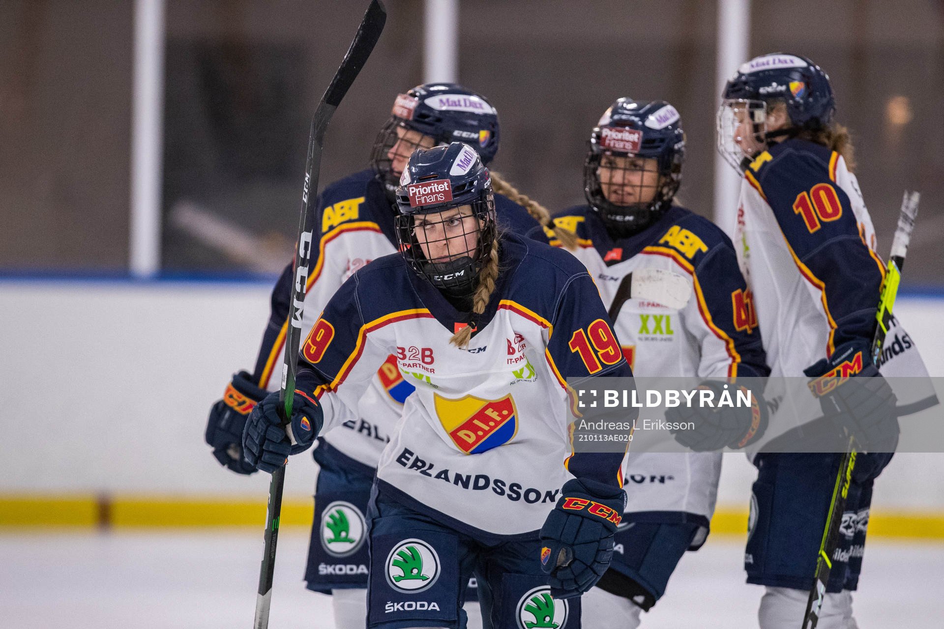 Djurgårdens Julia Östlund jublar