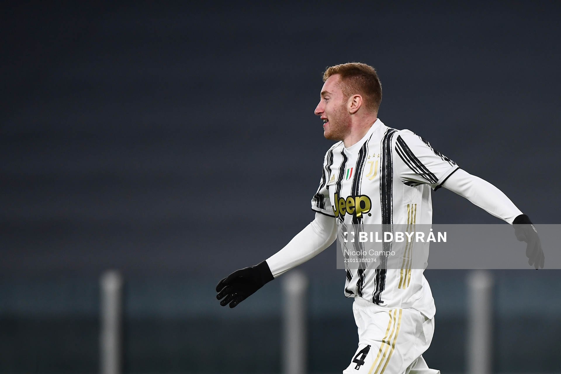 Dejan Kulusevski of Juventus celebrates