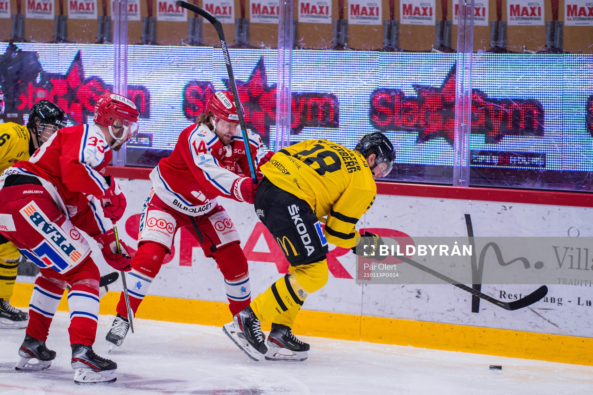 Timrås Albin Carlson och Västerås Lukas Zetterberg