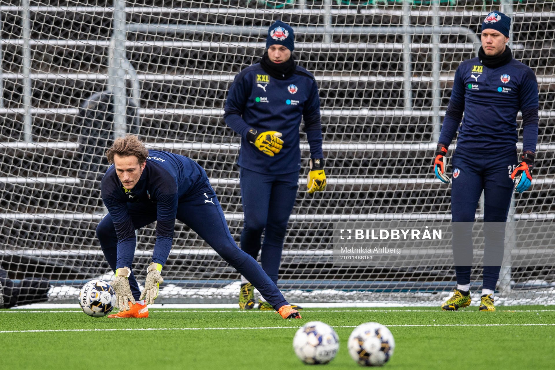 Helsingborgs målvakt Anders Lindegaard, målvakt Ian