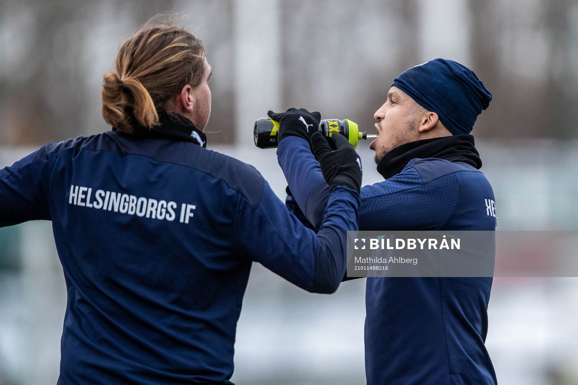 Helsingborgs Charlie Weberg och Martin Olsson