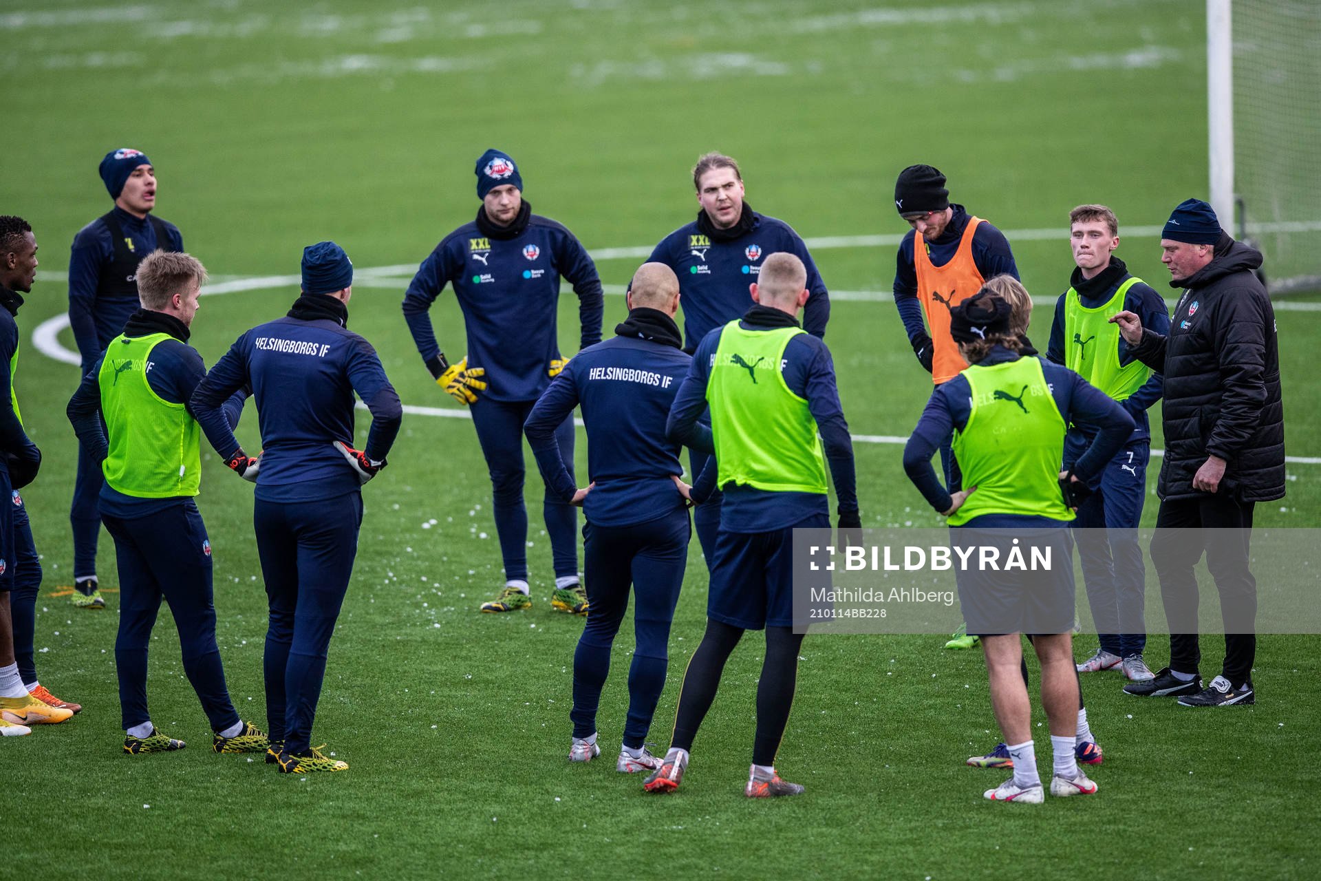 Helsingborgs tränare Jörgen Lennartsson (t.h) och delar
