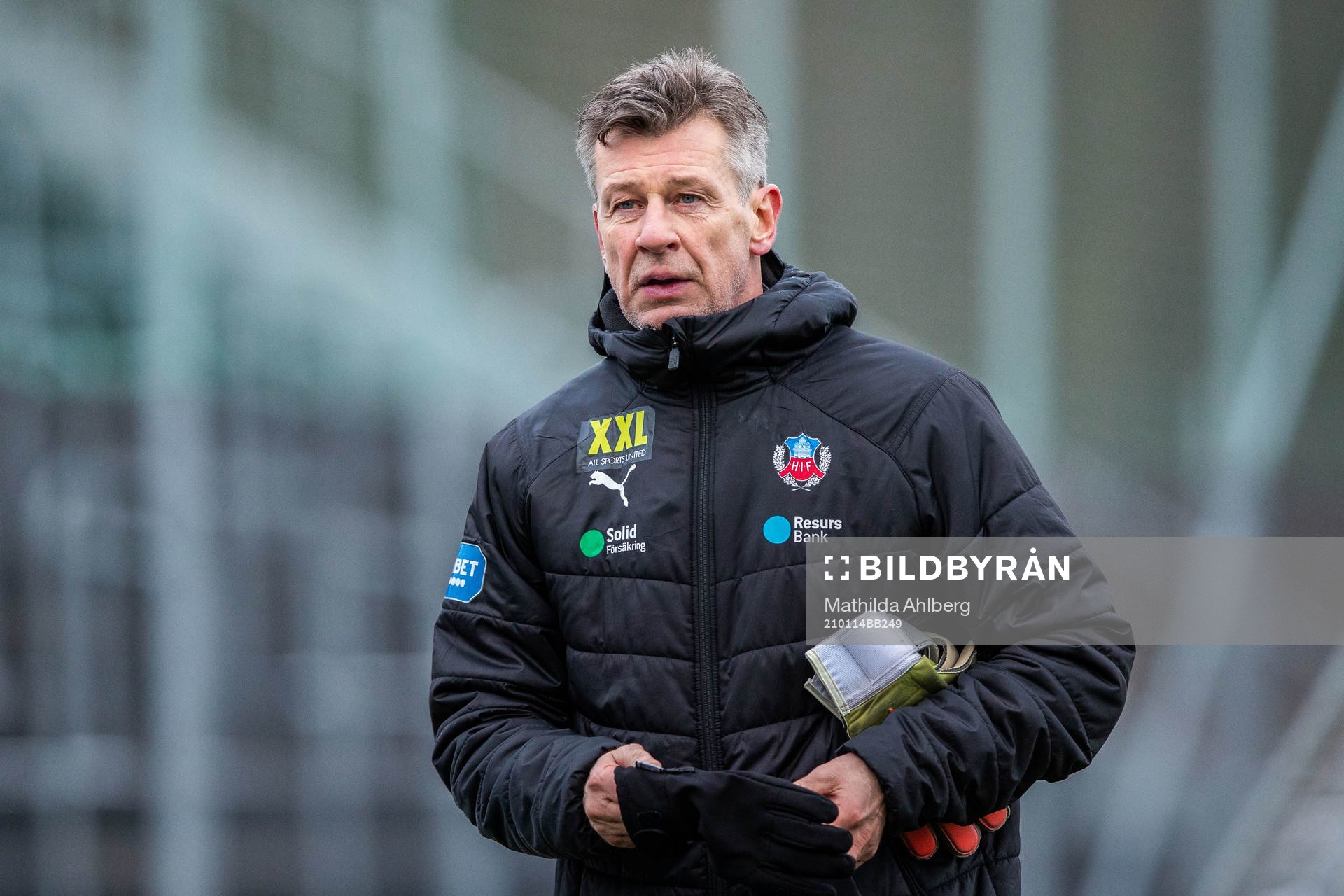 Helsingborgs målvaktstränare Sven Andersson under en träning med Helsingborg den 14 januari 2021 i Helsingborg.