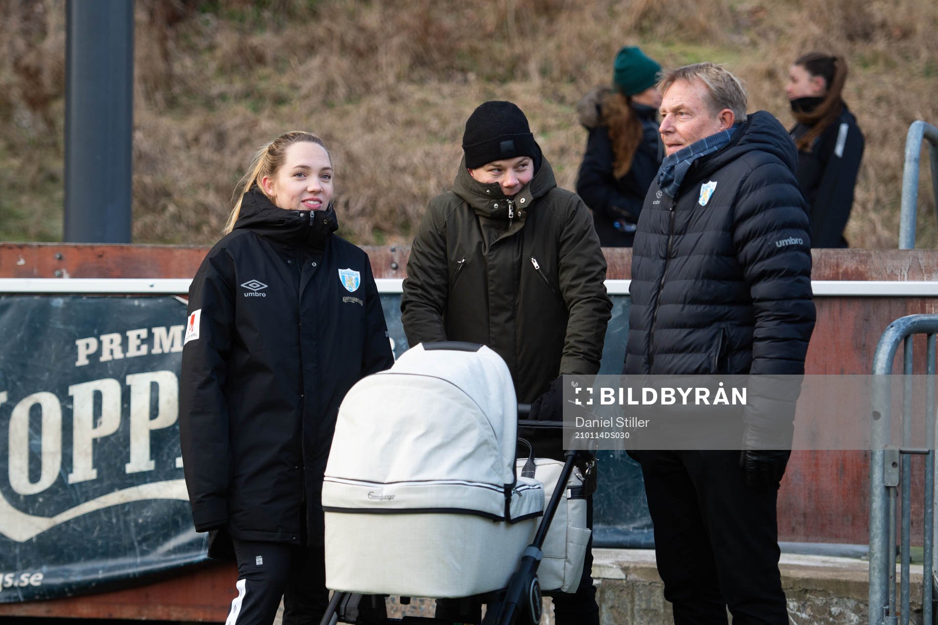 Elin Rubensson med familj samt Sportchef/lagledare Lasse