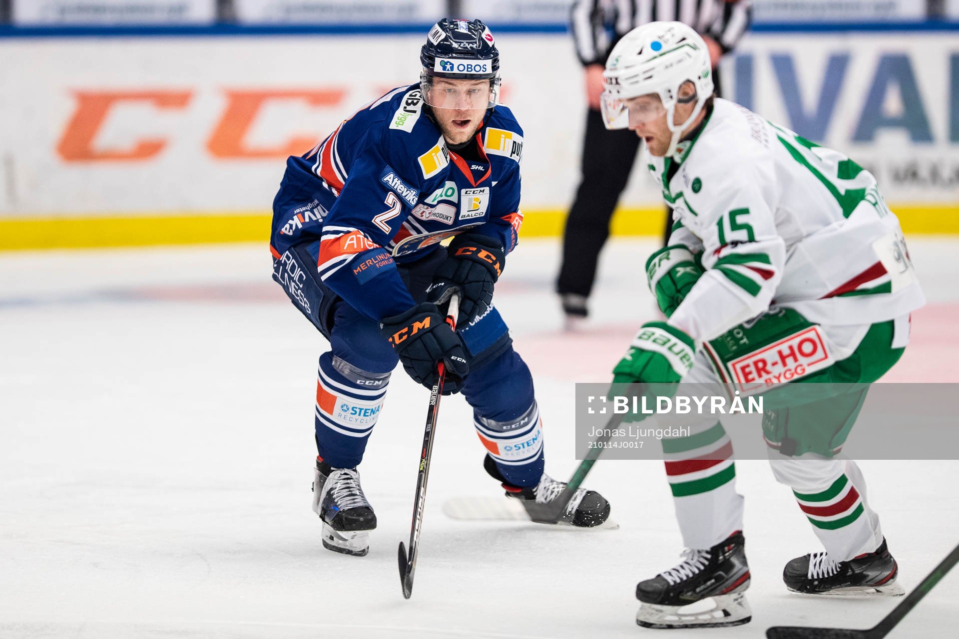 Växjös Christian Folin och Rögles Simon Ryfors