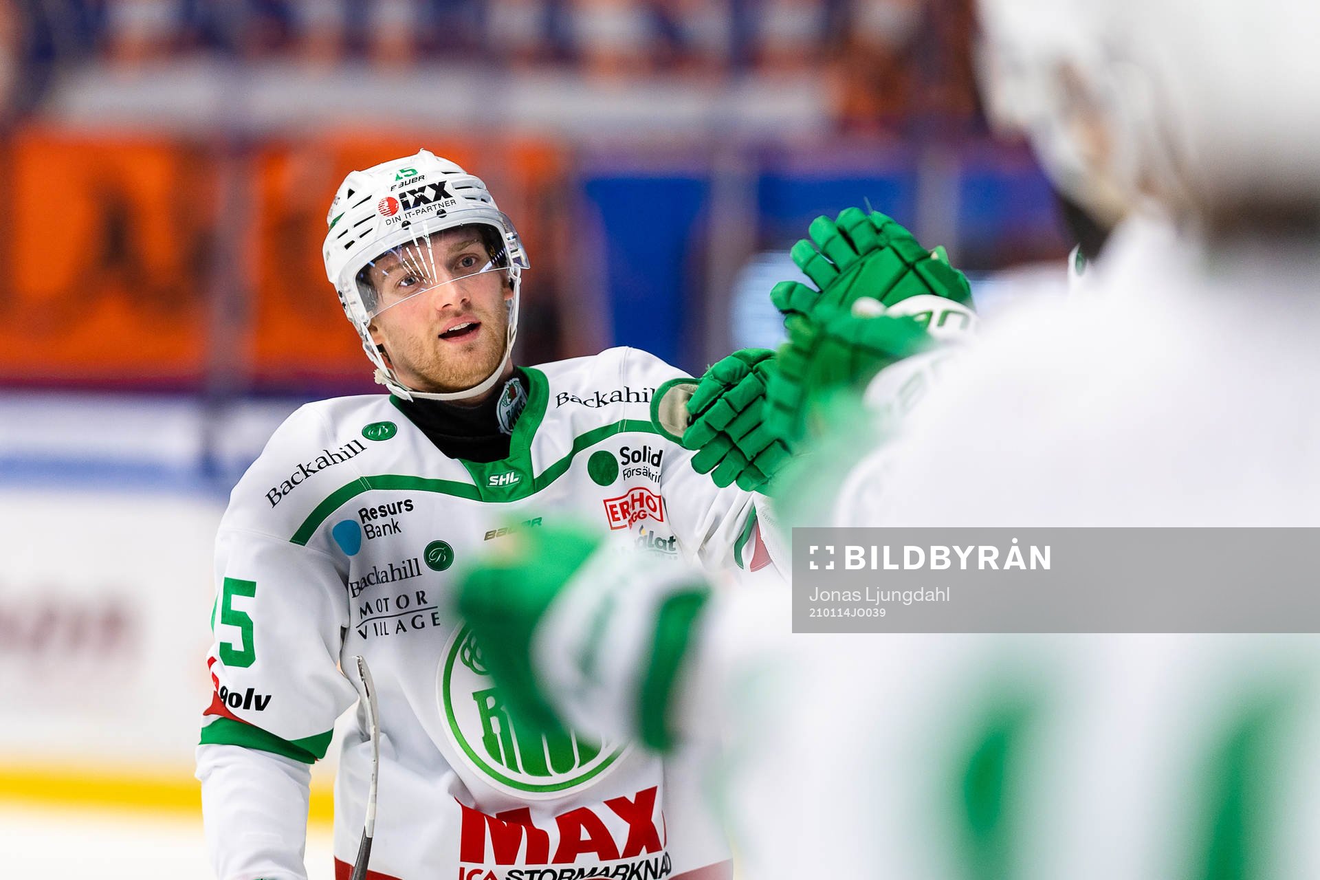Rögles Simon Ryfors jublar