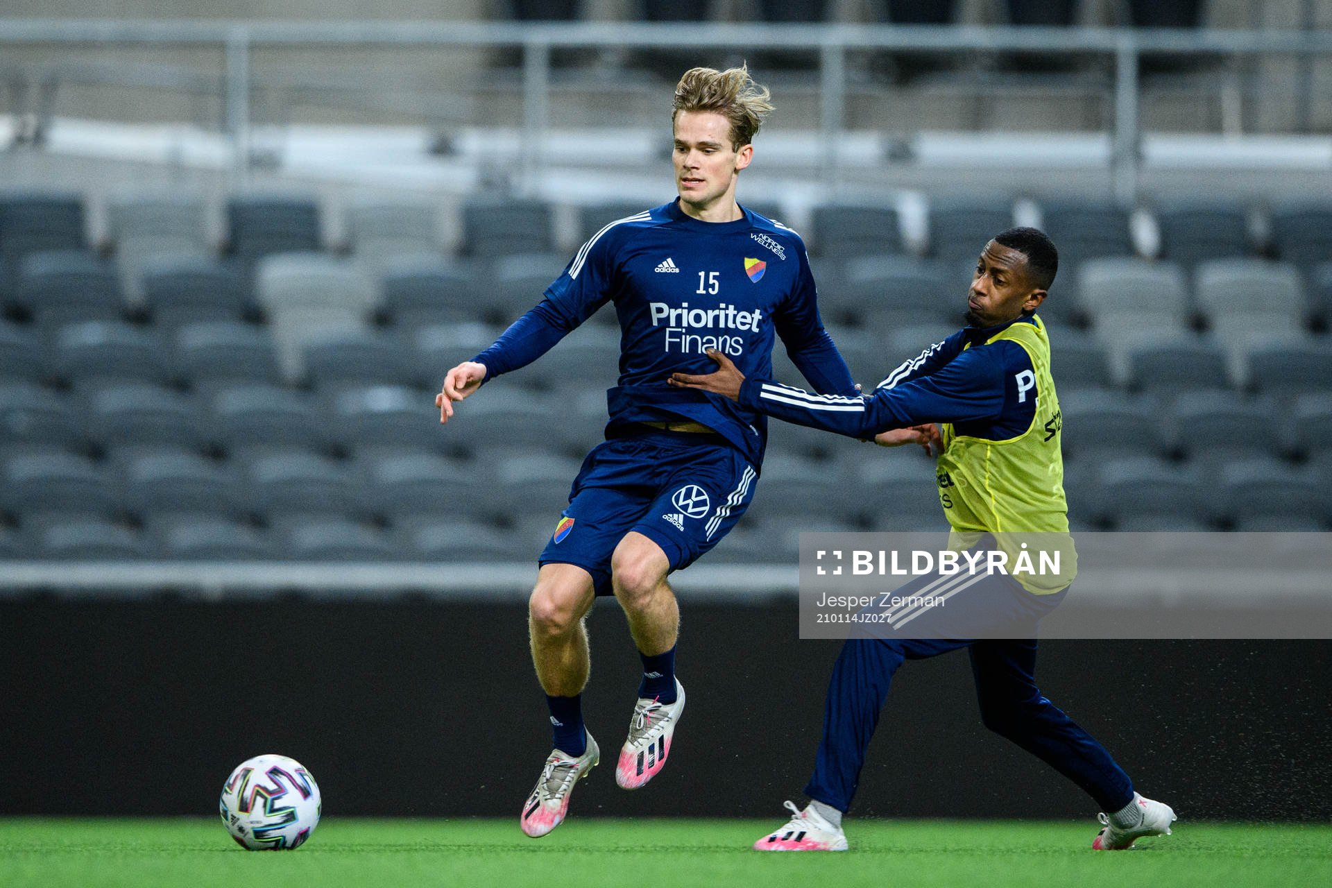 Djurgårdens Hampus Finndell och Mattias Mitku