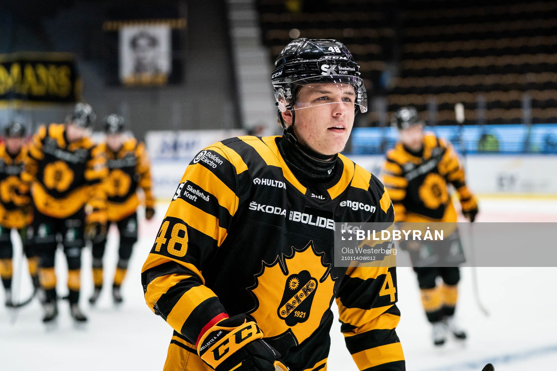 Skellefteås Jonatan Berggren jublar