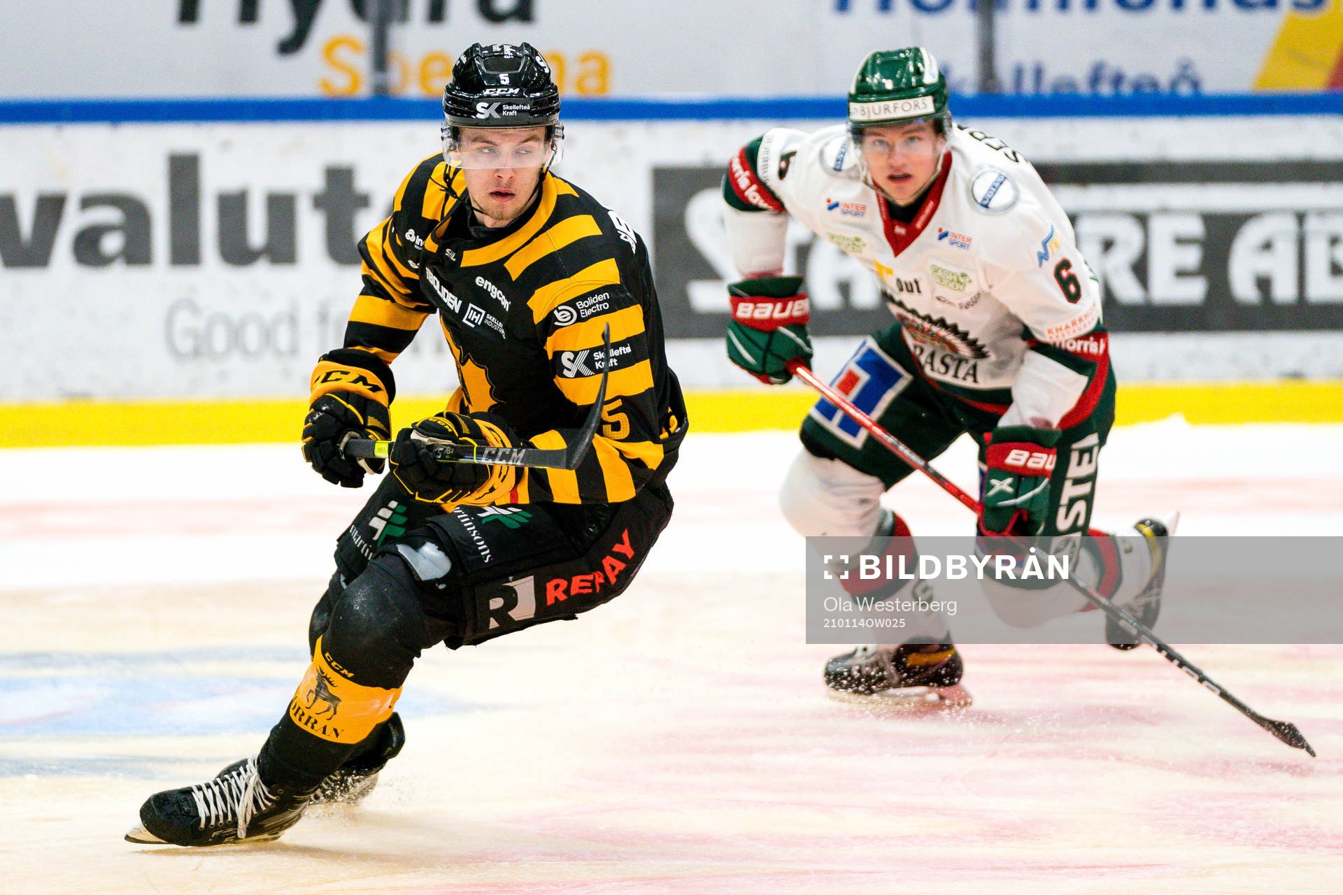 Skellefteås Philip Broberg och Frölundas Mattias Norlinder