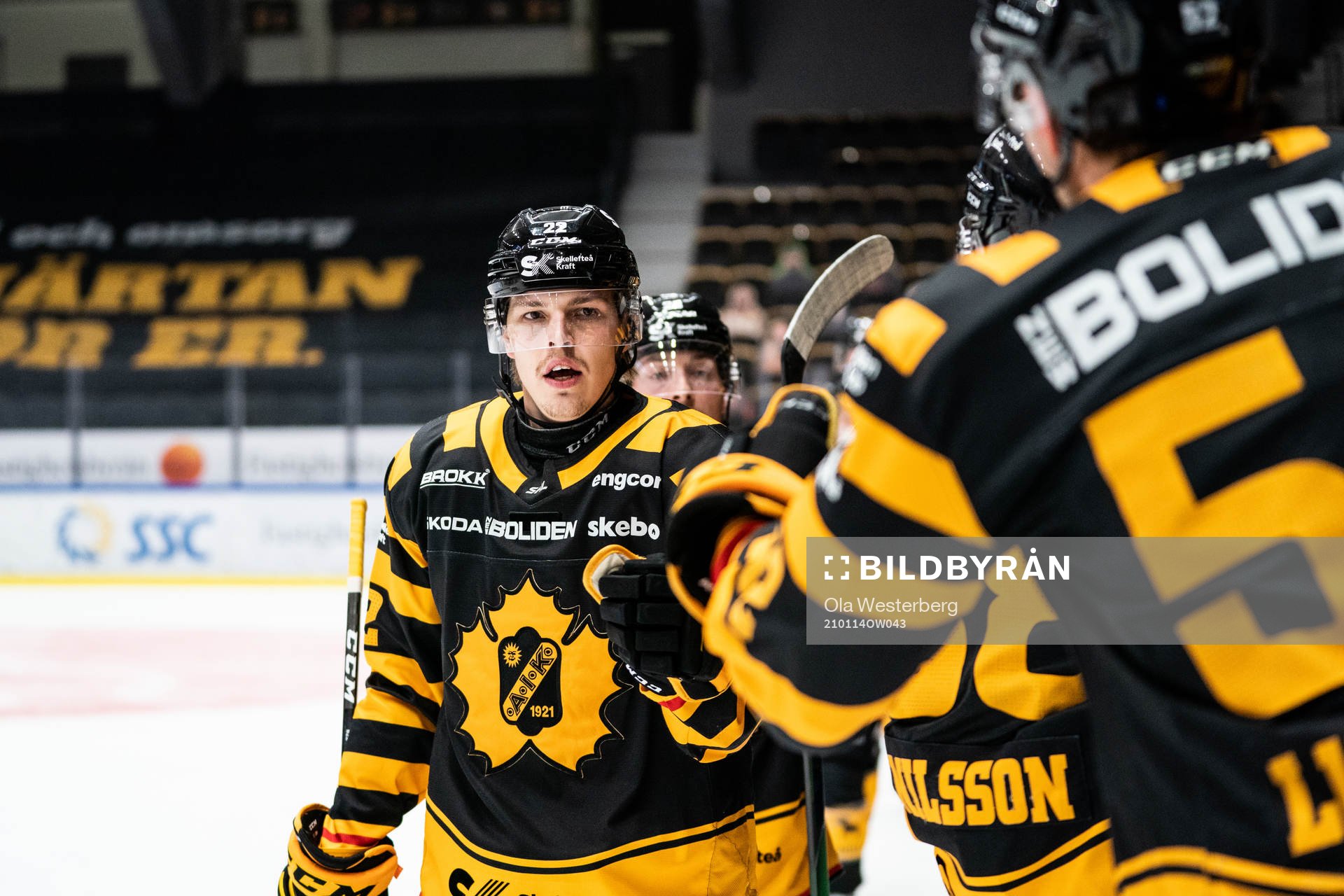 Skellefteås Jonathan Johnson jublar