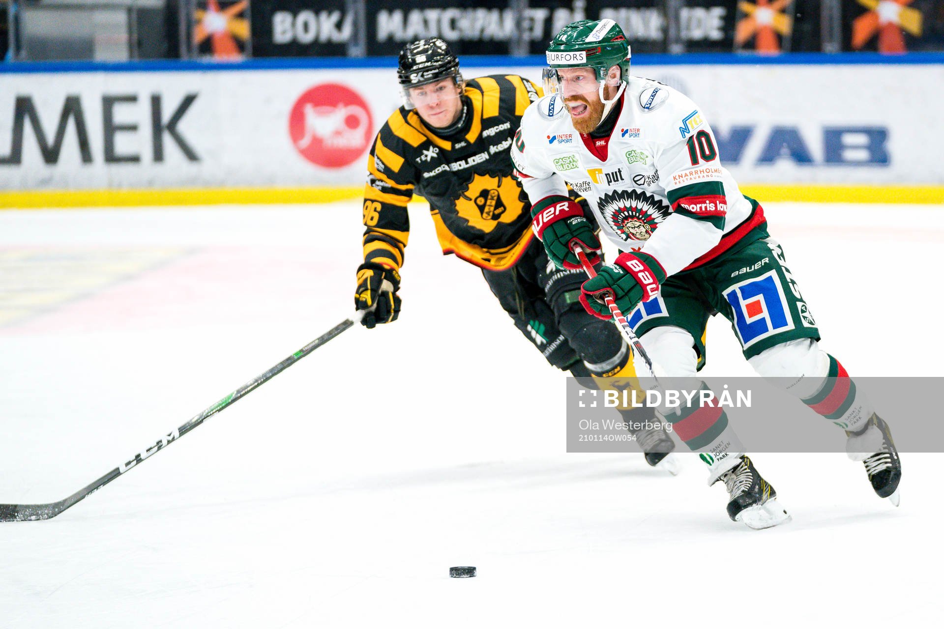Frölundas Jens Olsson och Skellefteås Rickard Hugg