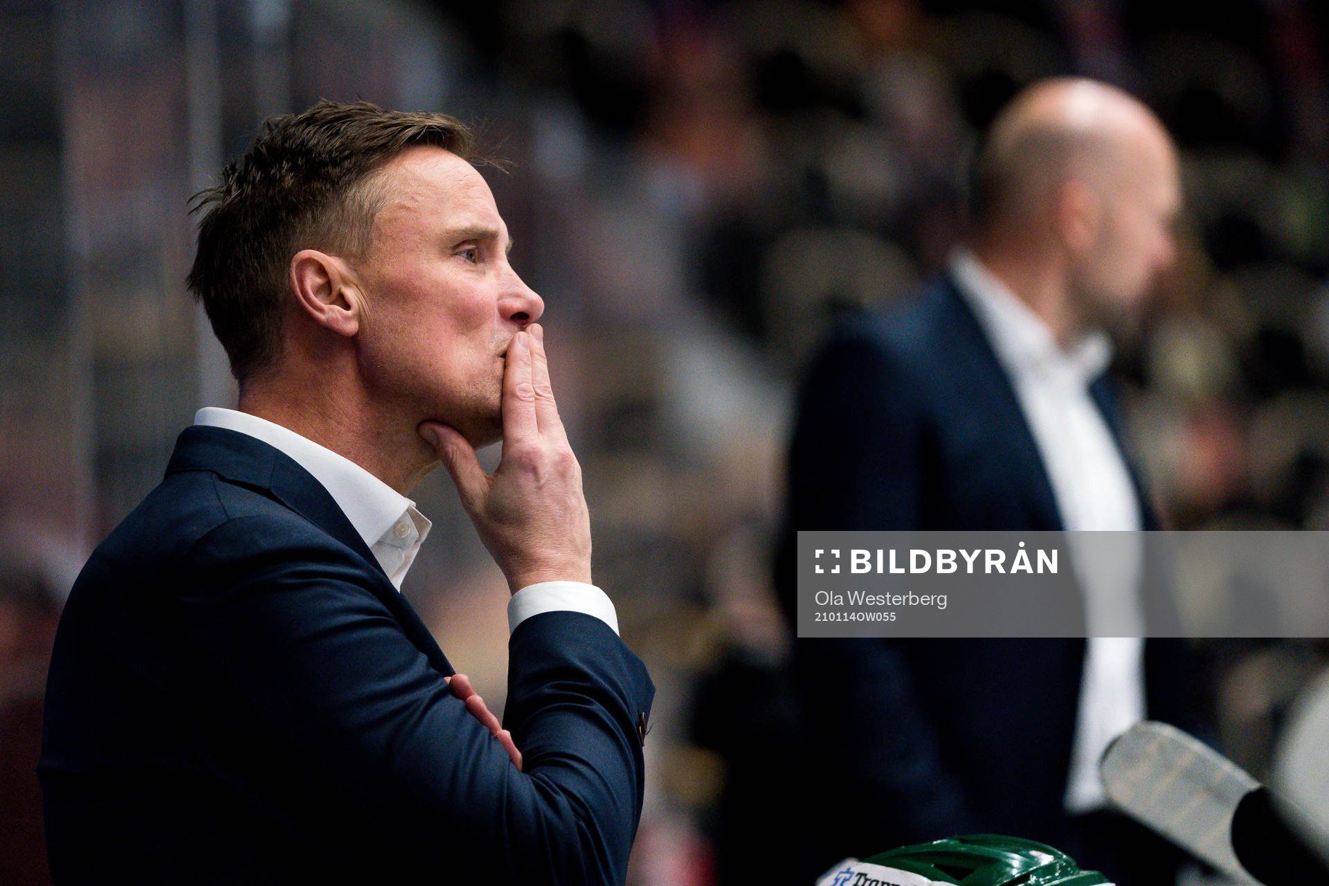 Frölundas tränare Roger Rönnberg deppar