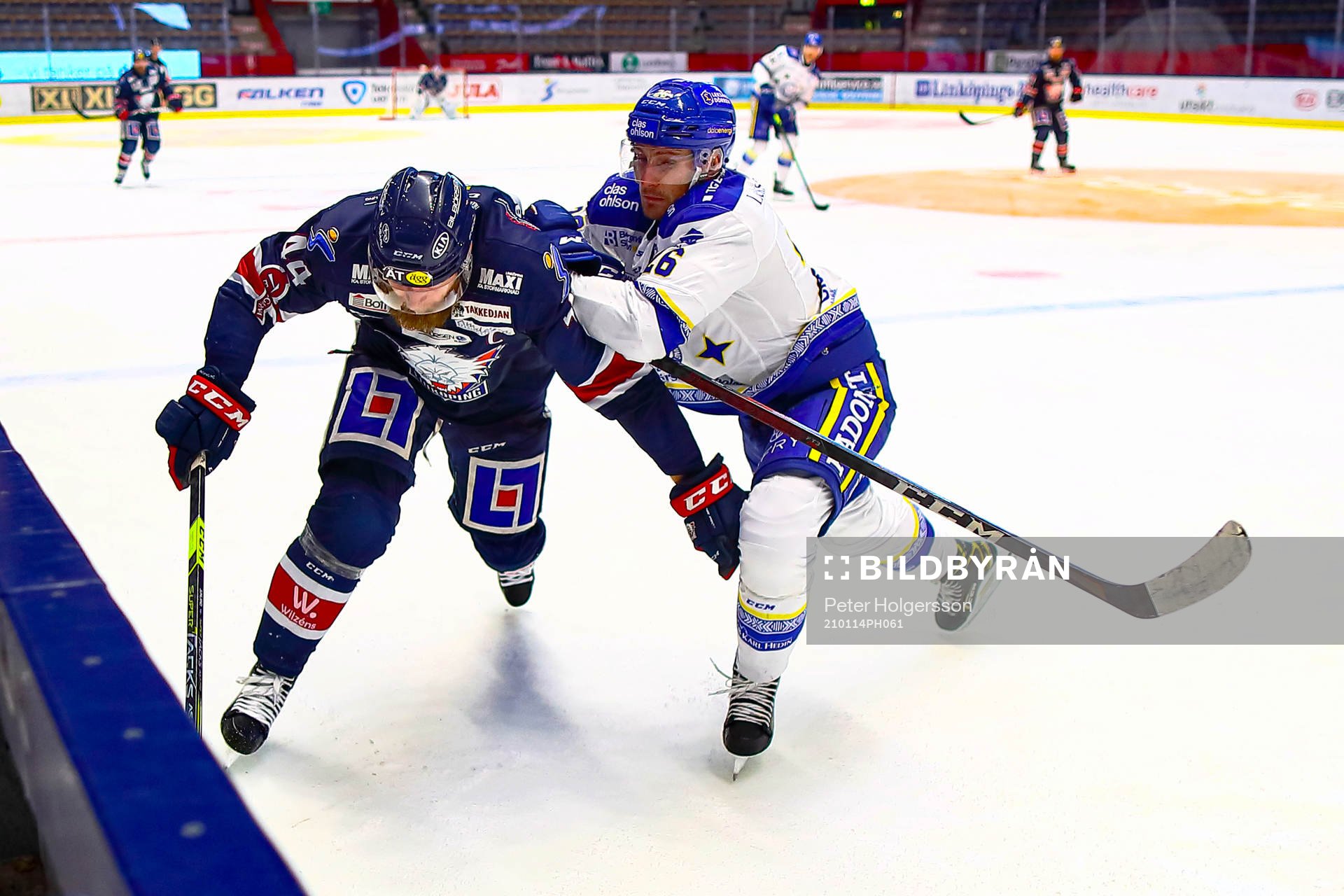 Linköpings Jonas Junland och Leksands Patrik Norén