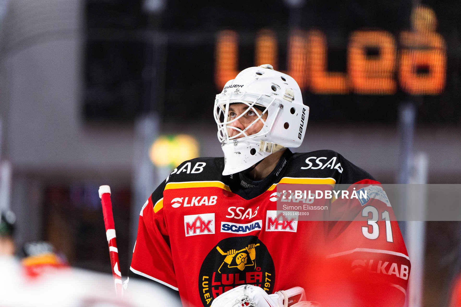 Luleås målvakt Sebastian Andersson