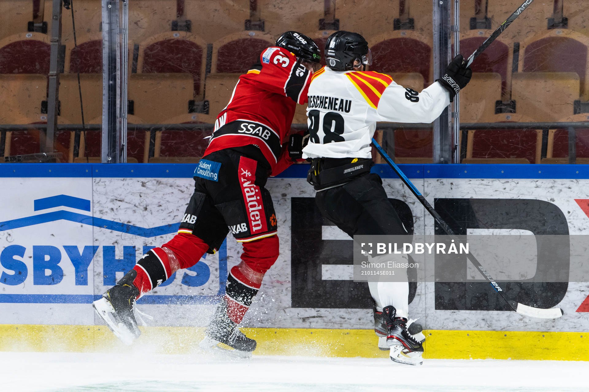 Luleås Oscar Engsund och Brynäs Jadeon Descheneau
