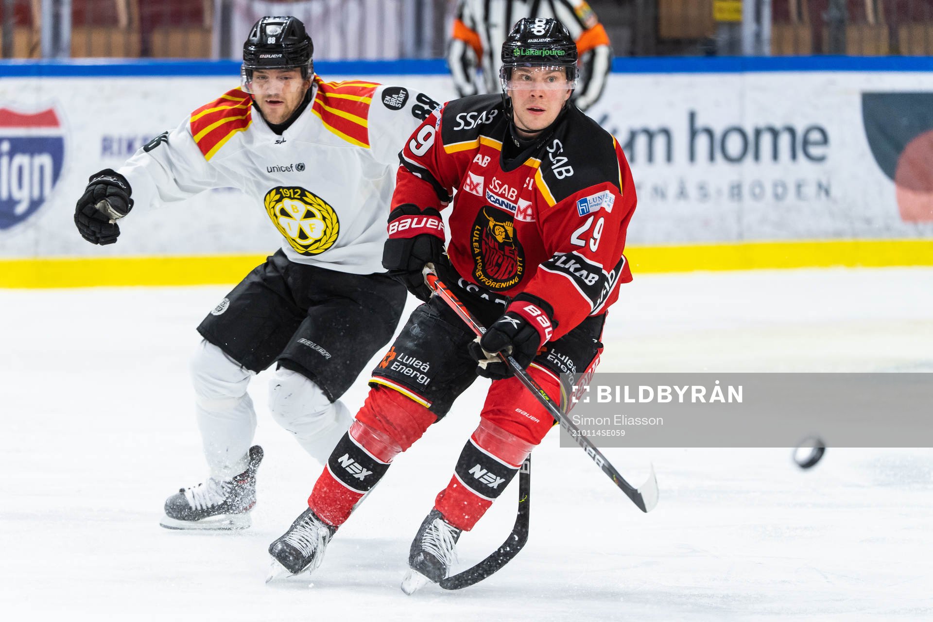 Brynäs Jadeon Descheneau och Luleås Erik Gustafsson