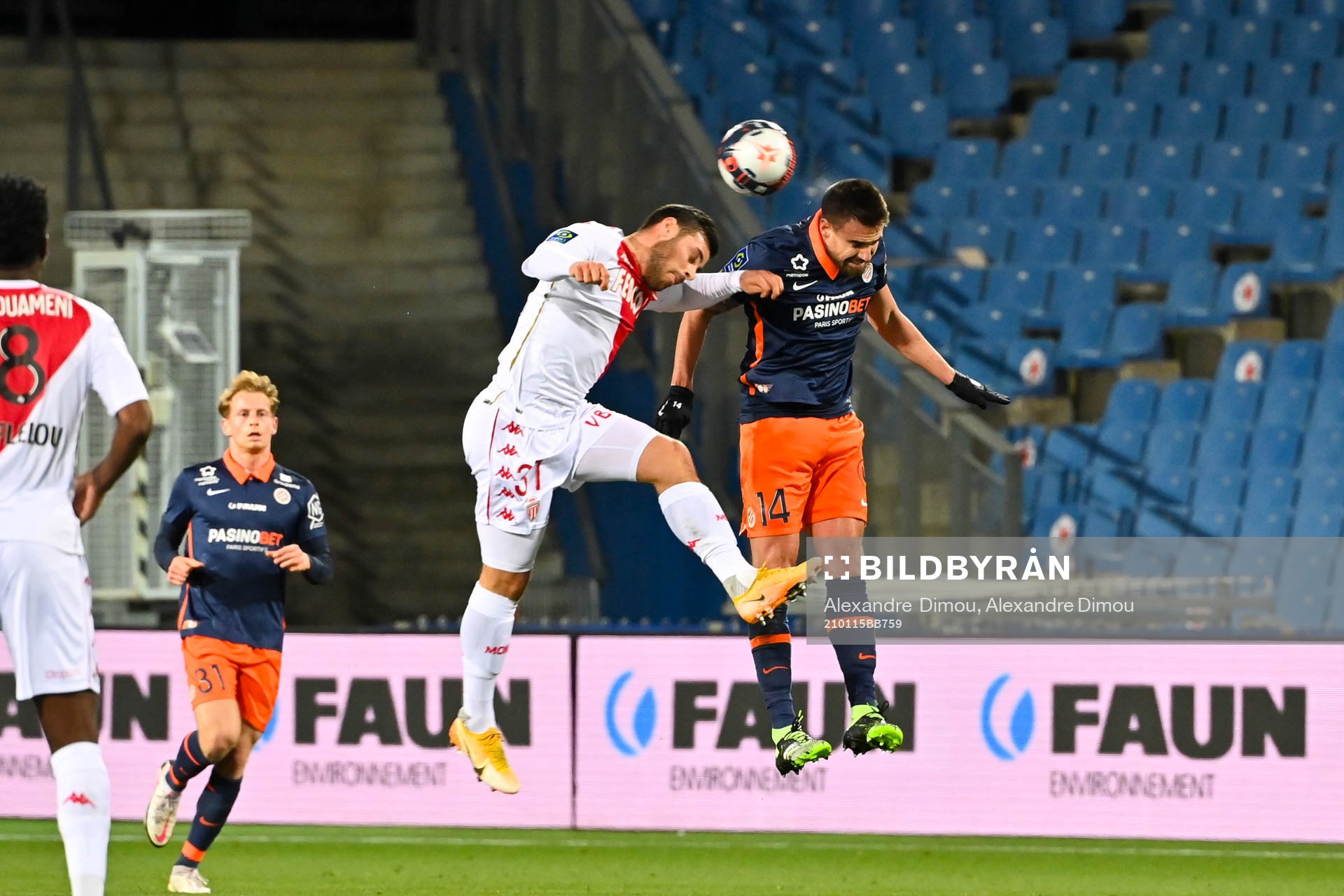 Kevin VOLLAND of Monaco and Damien LE TALLEC of Montpellier