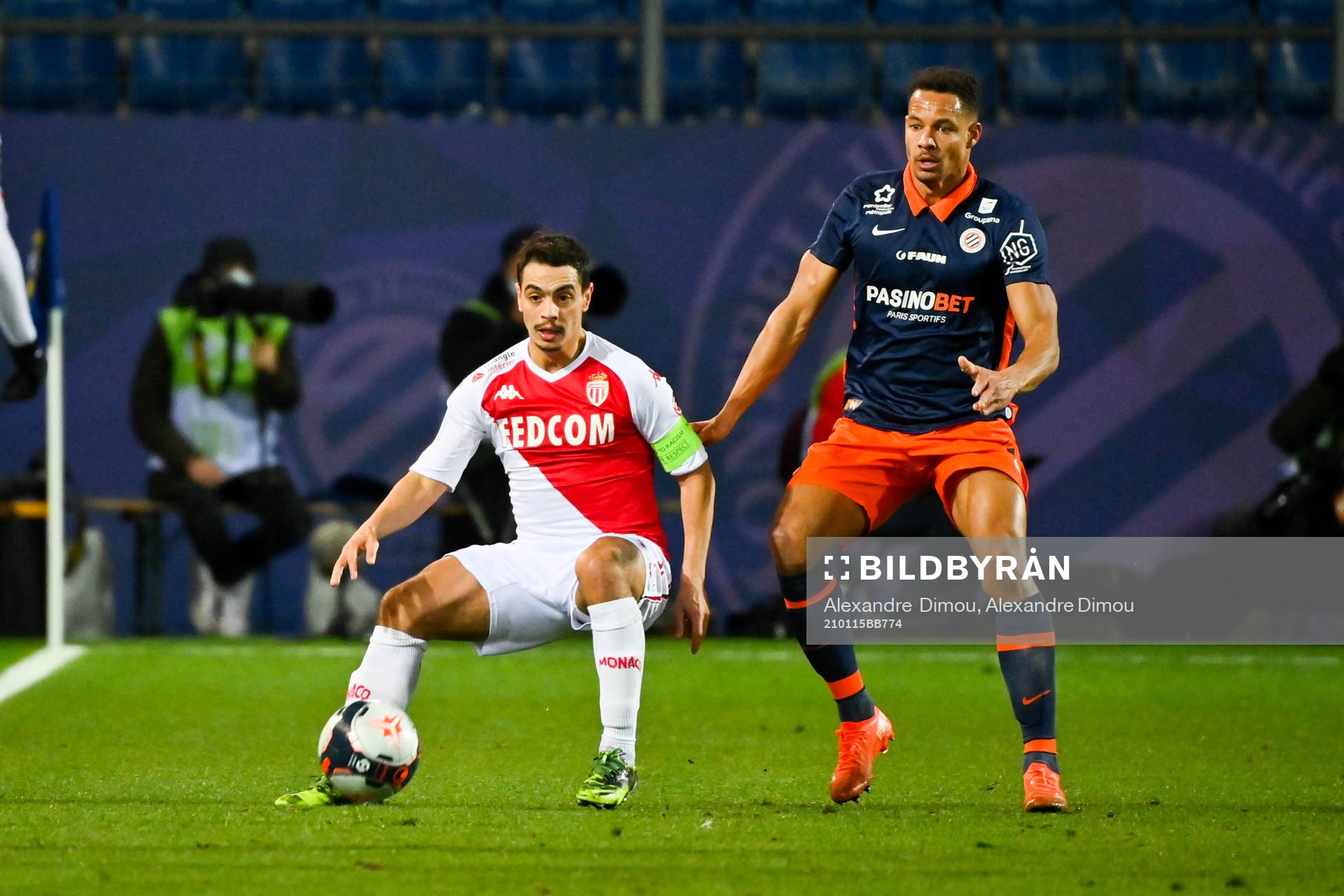 Wissam BEN YEDDER of Monaco and Daniel CONGRE of Montpellier