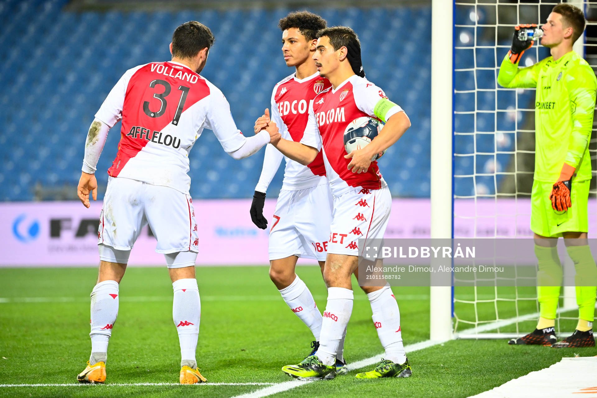 Wissam BEN YEDDER of Monaco and Sofiane DIOP of Monaco and