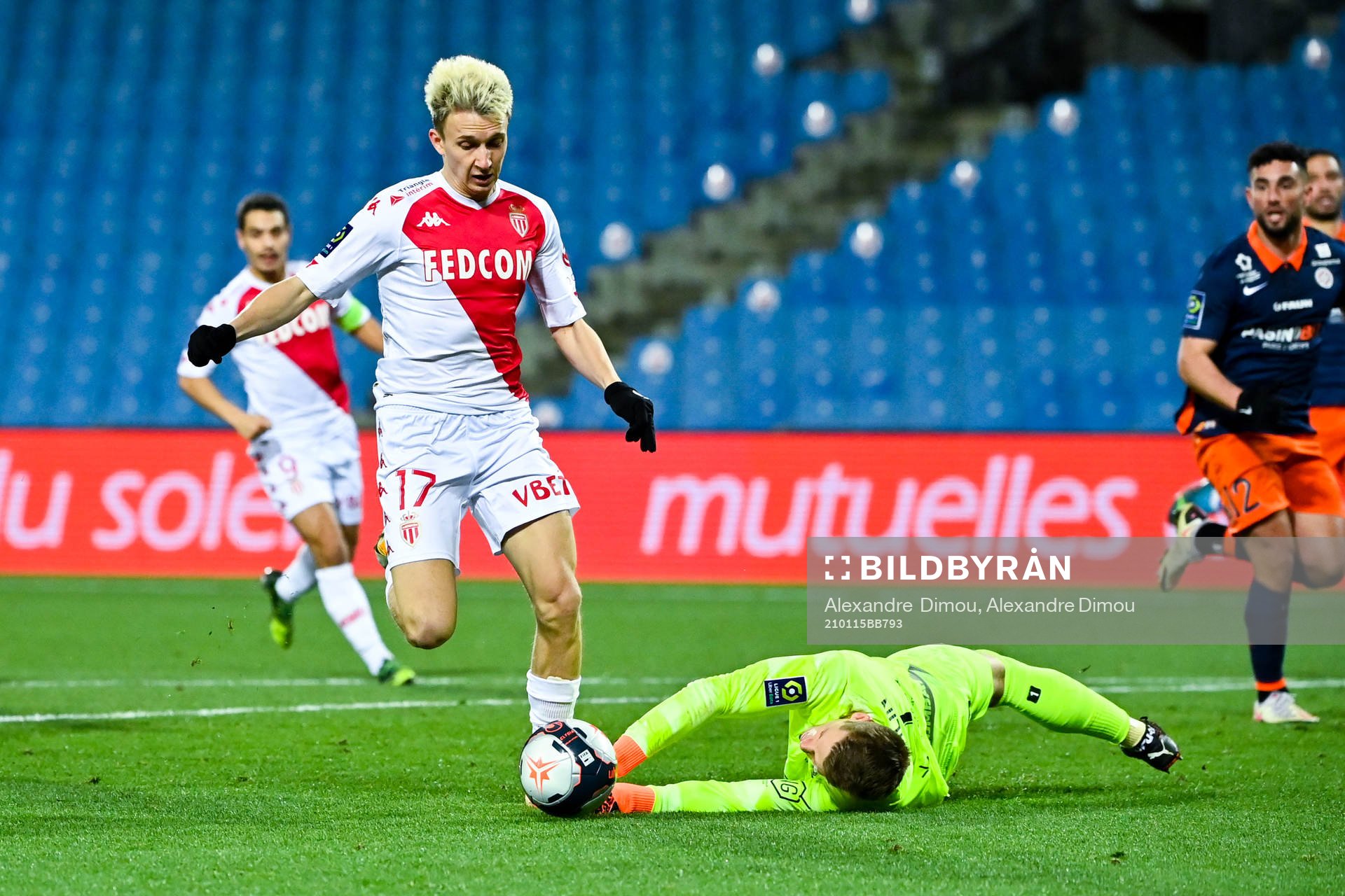 Aleksandr GOLOVIN of Monaco and Jonas OMLIN of Montpellier