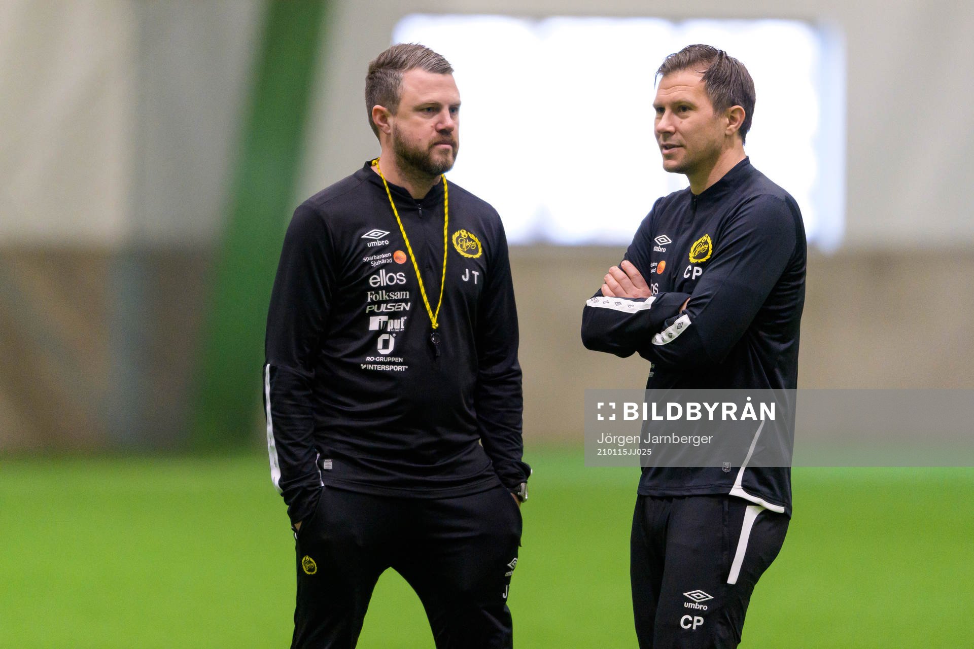 Manager Jimmy Thelin och assisterande tränare Christer