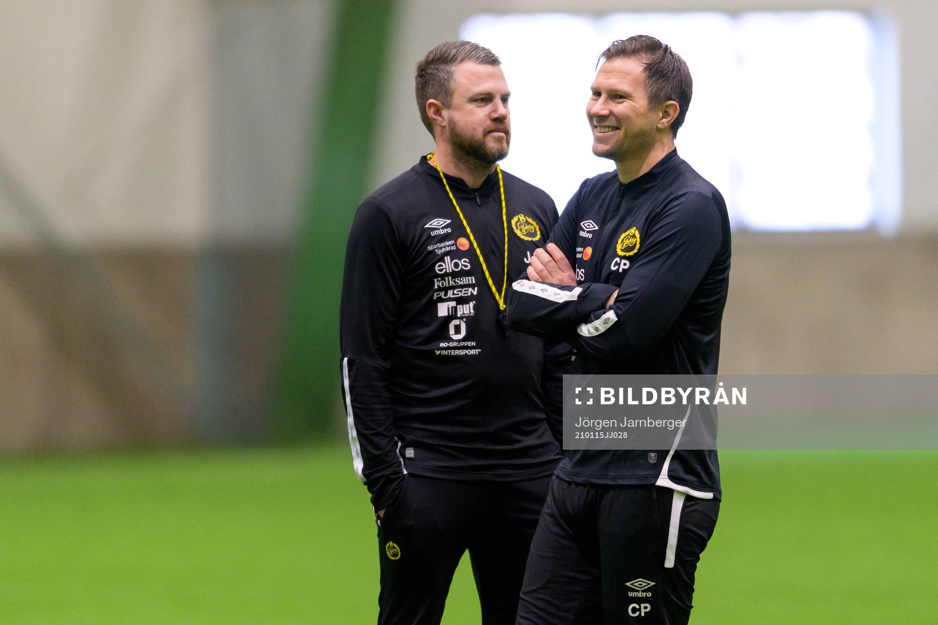 Manager Jimmy Thelin och assisterande tränare Christer
