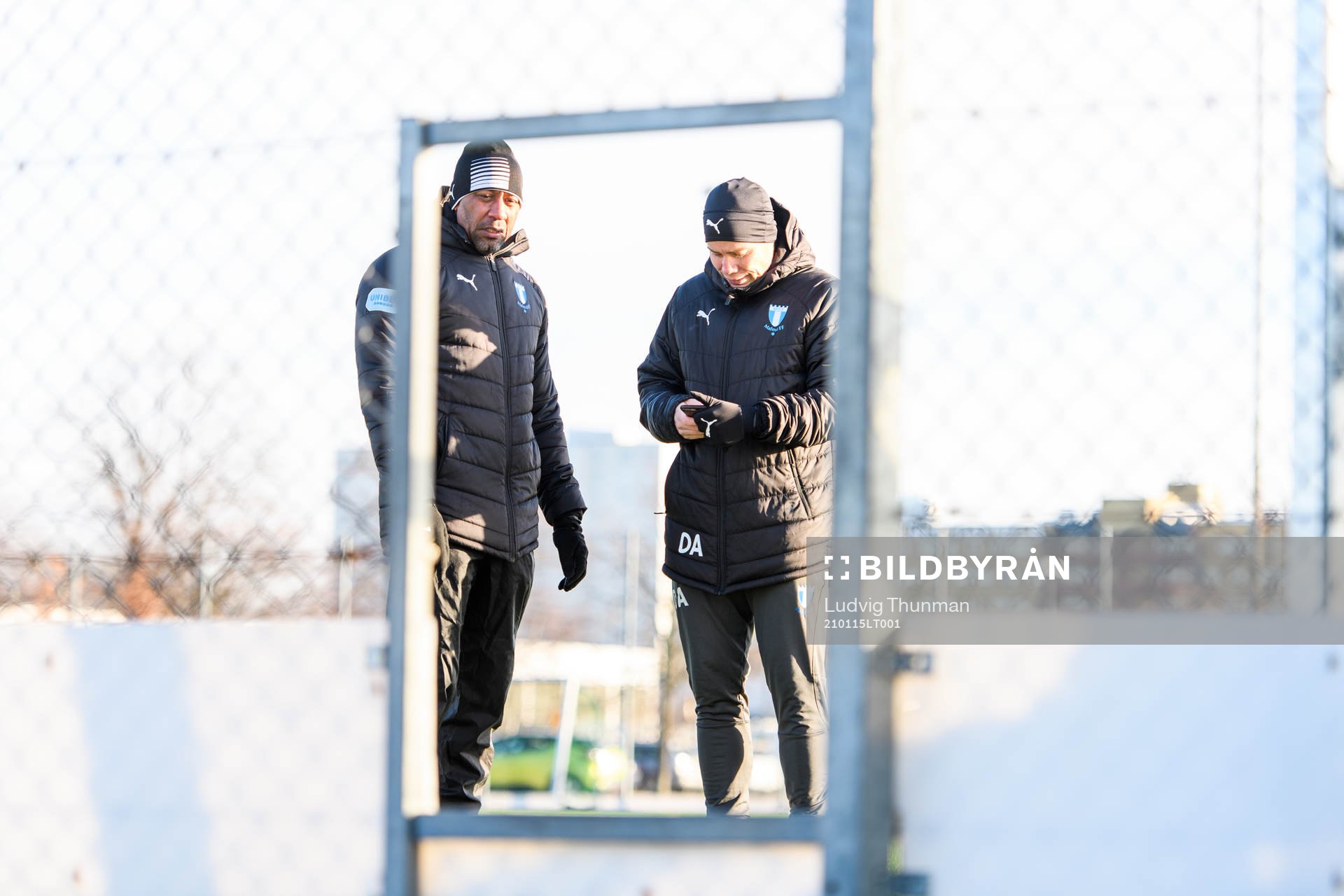 Assisterande tränare Jeffrey Aubynn och sportchef och