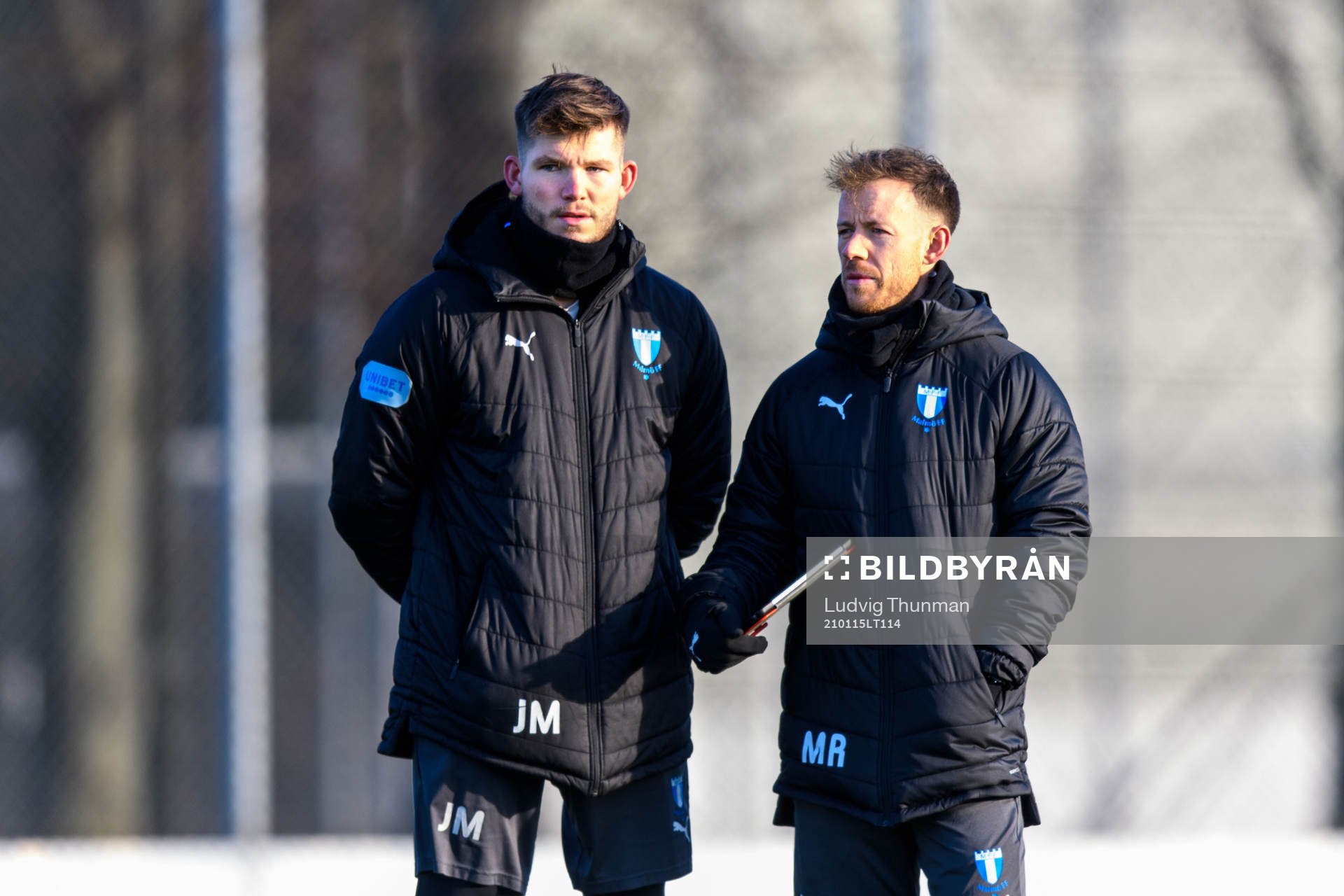 Fystränare Jamie Mackay och fystränare Mark Read
