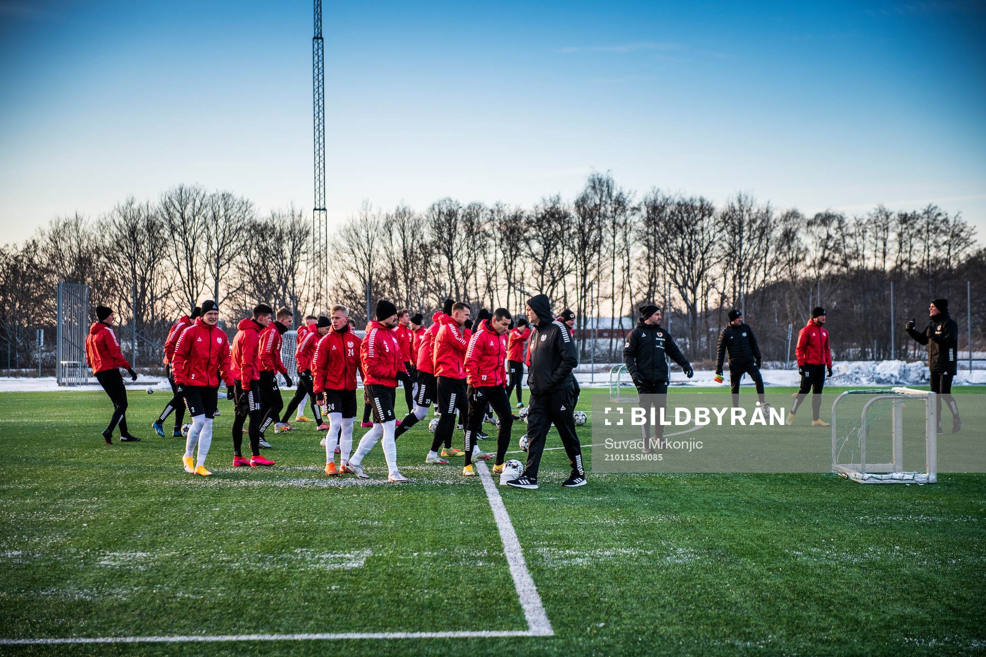 under en träning med Kalmar