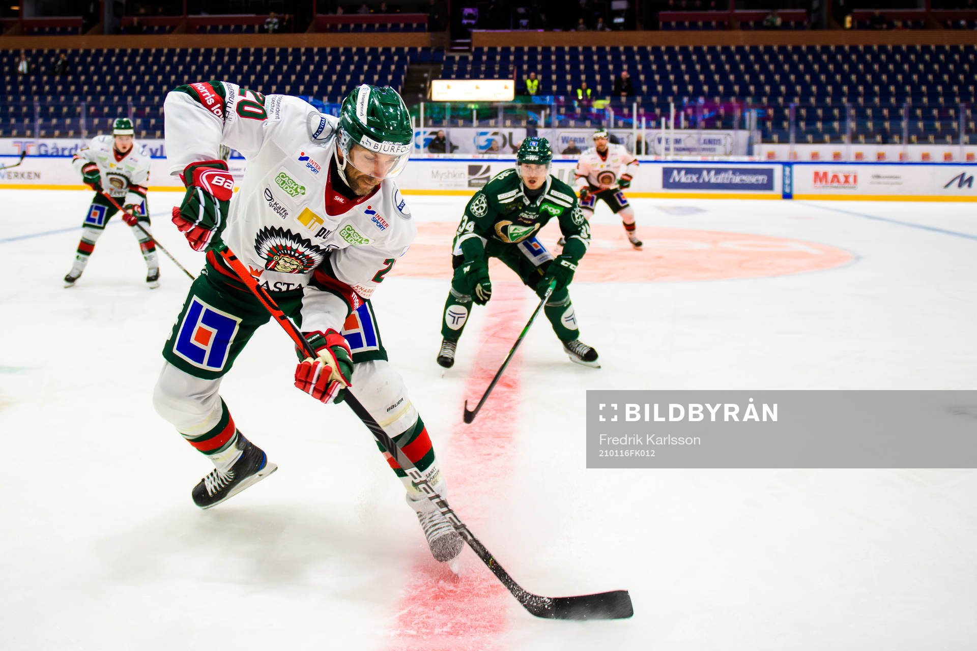 Frölundas Joel Lundqvist och Färjestads Michael Lindqvist