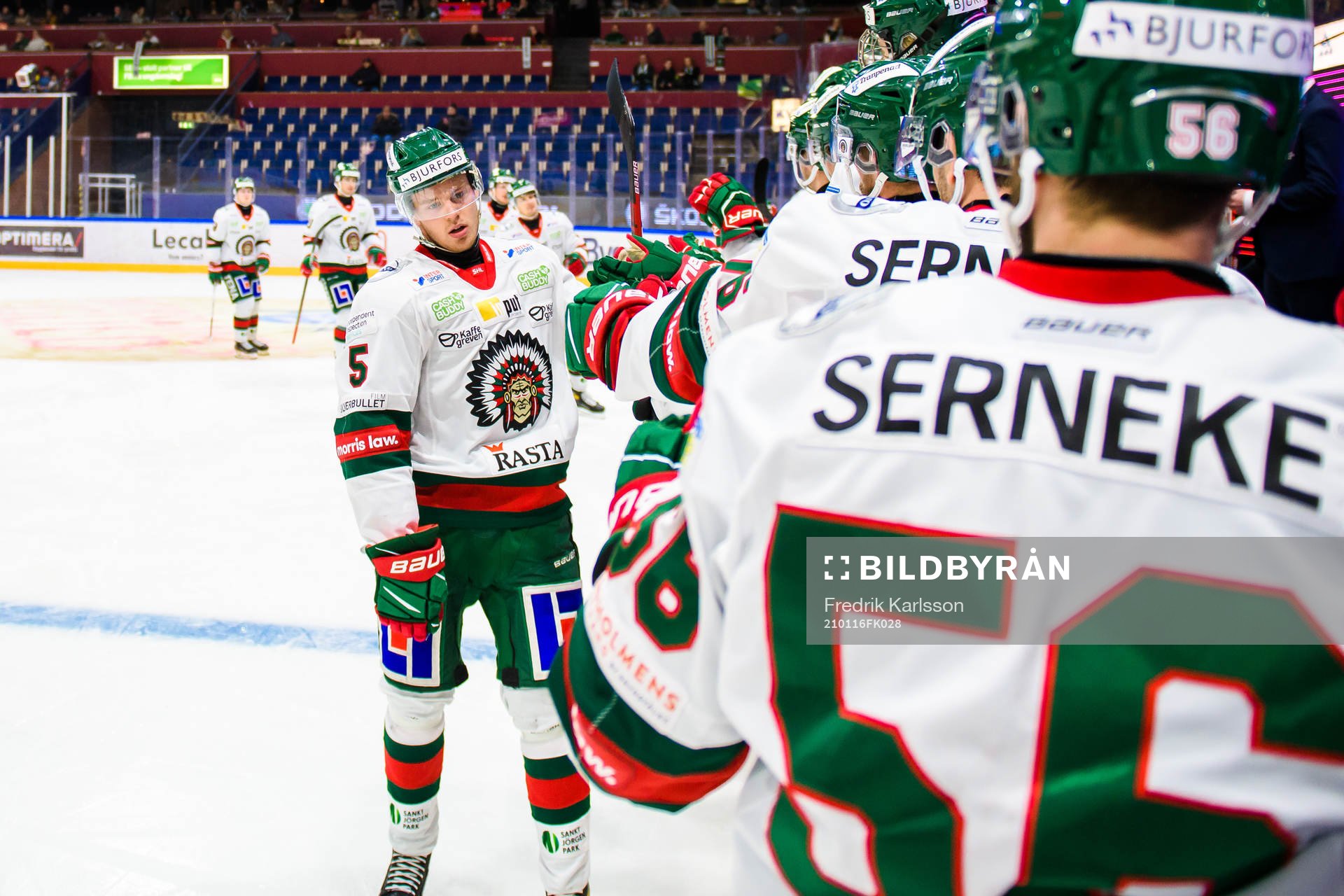 Frölundas Filip Johansson jublar