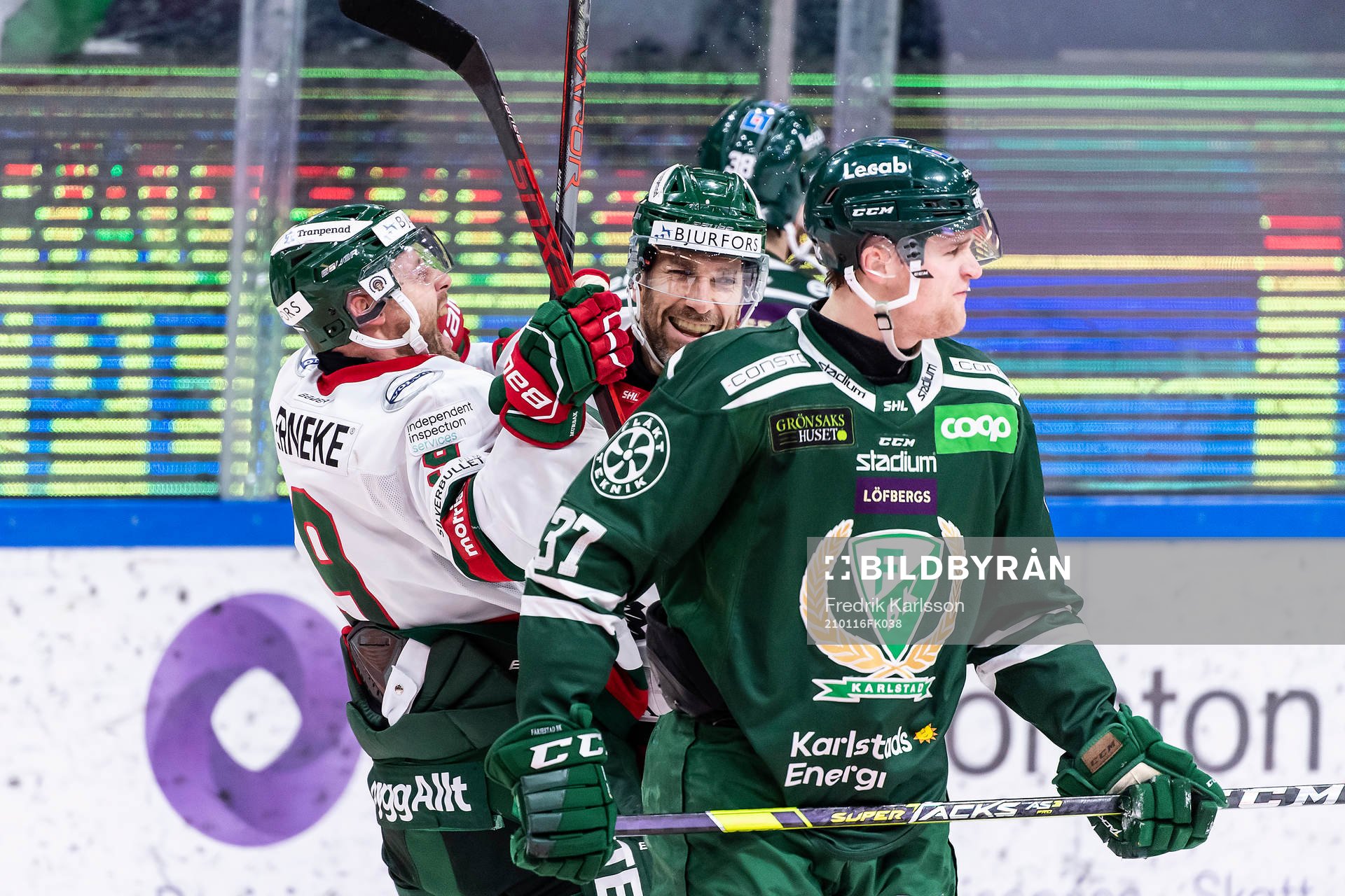 Frölundas Joel Lundqvist jublar