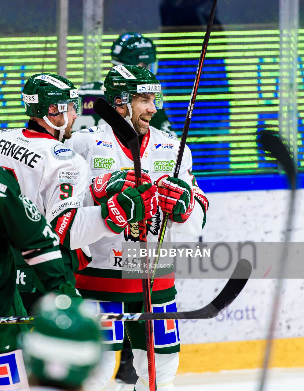 Frölundas Joel Lundqvist jublar